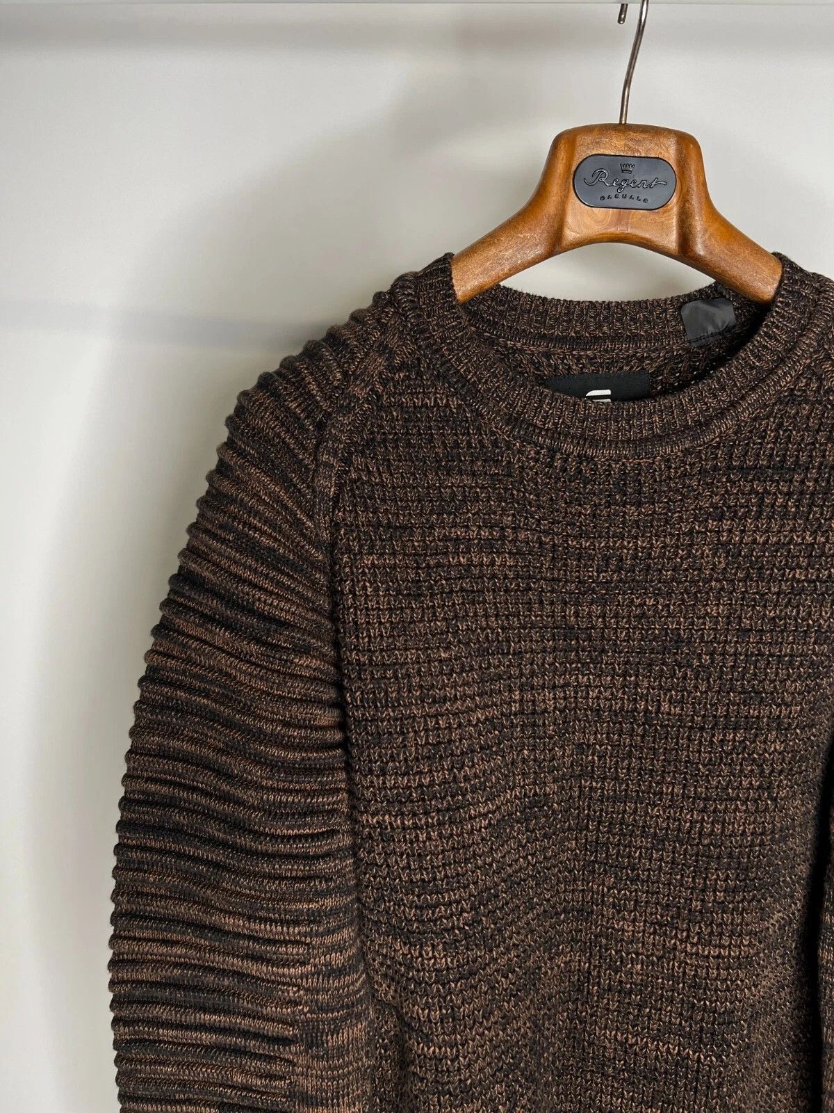G-Star G-Star RAW Suzaki R Knit Tapered Brown Melange Sweater Size US L / EU 52-54 / 3 - 3 Thumbnail