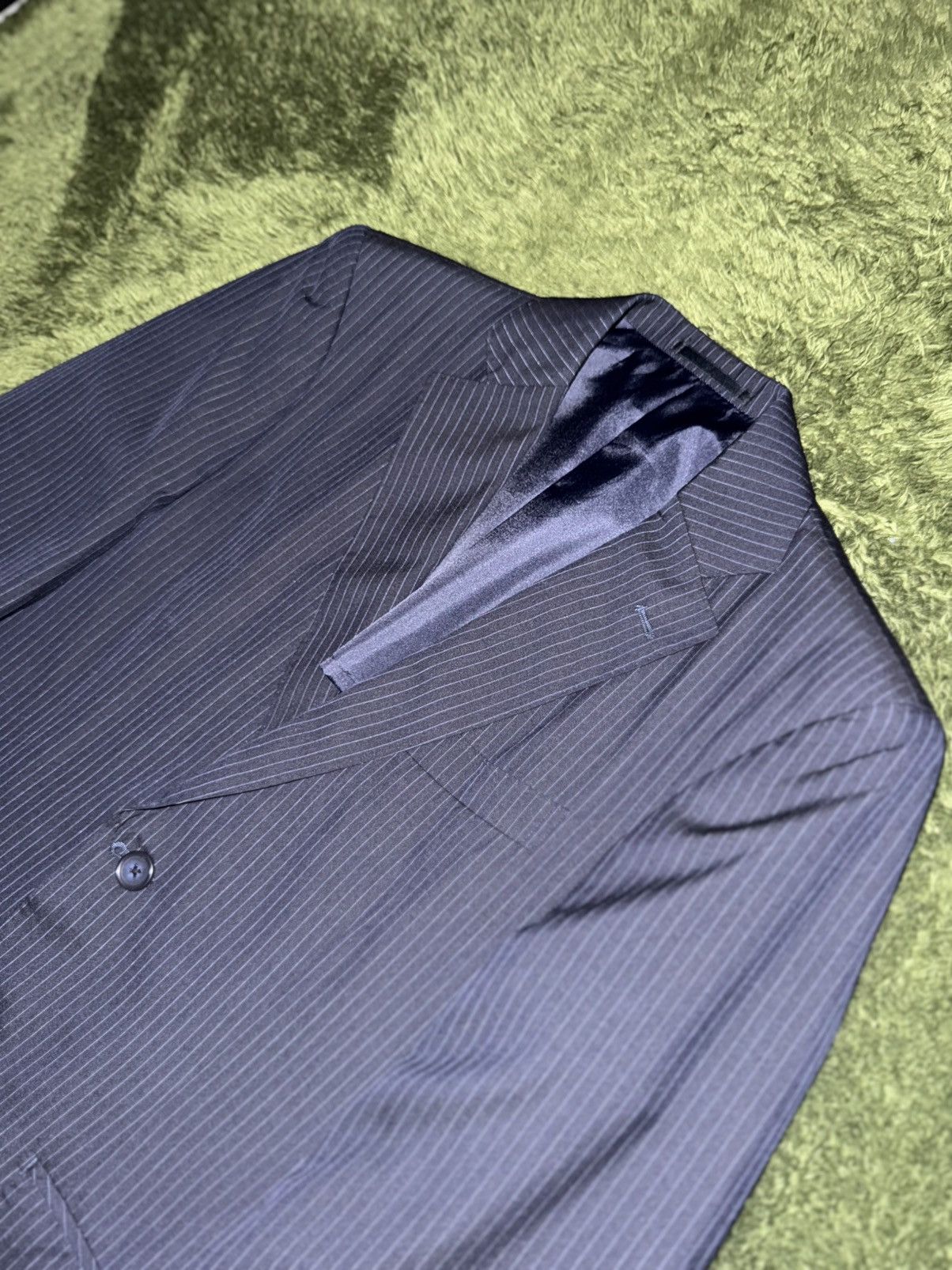 Ermenegildo Zegna Ermenegildo Zegna Japanese Tailor-Made Stripe Blazer Size 42R - 2 Thumbnail