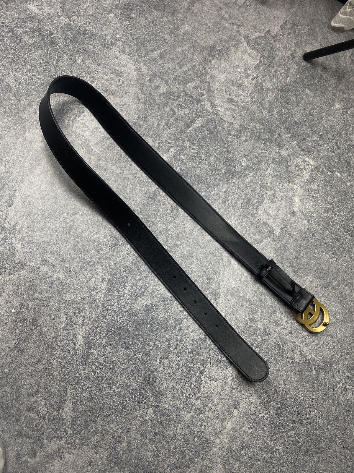 Gucci Gucci Belt 114984 Black Luxury Belt Size ONE SIZE - 4 Thumbnail