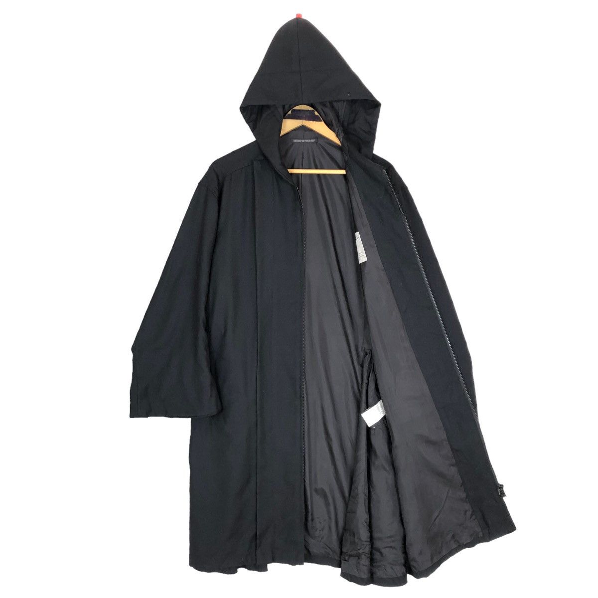 Yohji Yamamoto Vintage Yohji Yamamoto Femme 2005SS Hooded Wool Overcoat Size S / US 4 / IT 40 - 9 Thumbnail