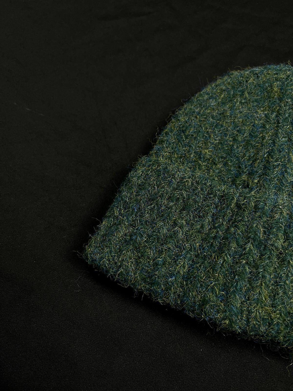 Japanese Brand Green Ribbed Beanie – Cozy Knit Hat for Fall & Winter Size ONE SIZE - 2 Thumbnail