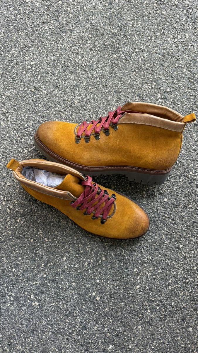 Other Ankle Boots Handmade in Italy - Luxury Ochre Leather Lining Size US 9.5 / EU 42-43 - 6 Thumbnail