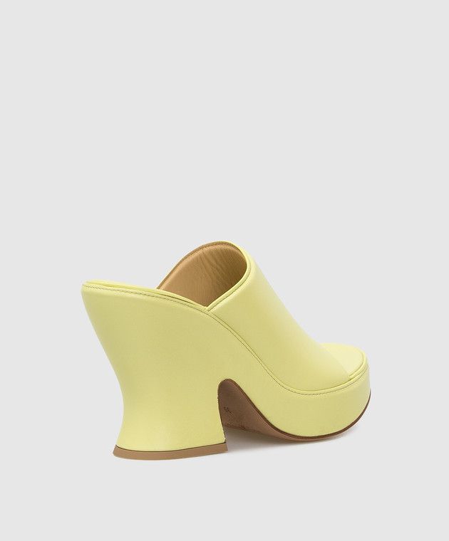 Bottega Veneta o1y0725 Mules in Lime Green Size US 8.5 / IT 38.5 - 3 Thumbnail