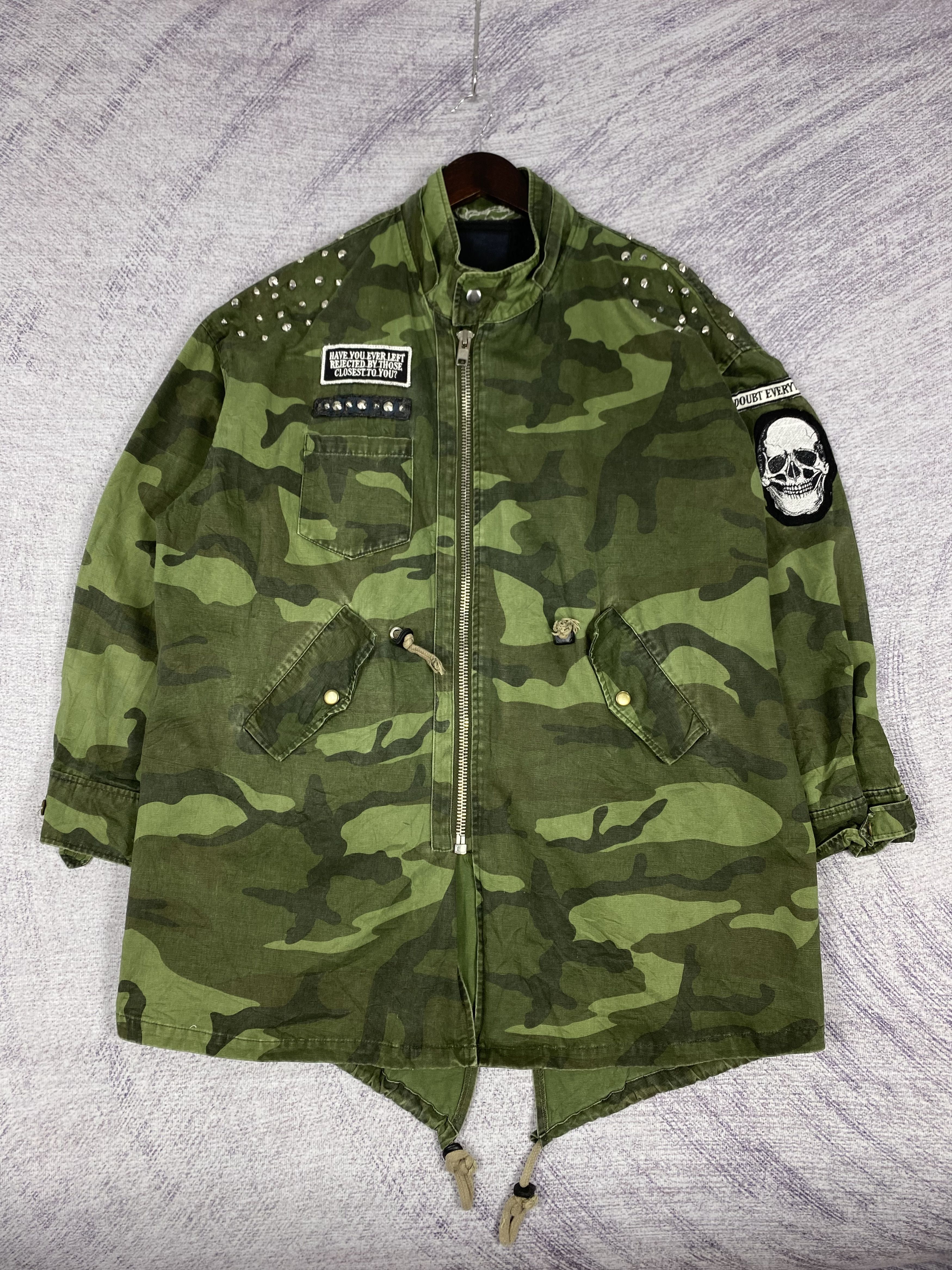 Japanese Brand Vintage Glad News Camo Zip Up Jacket Size US L / EU 52-54 / 3 - 1 Thumbnail