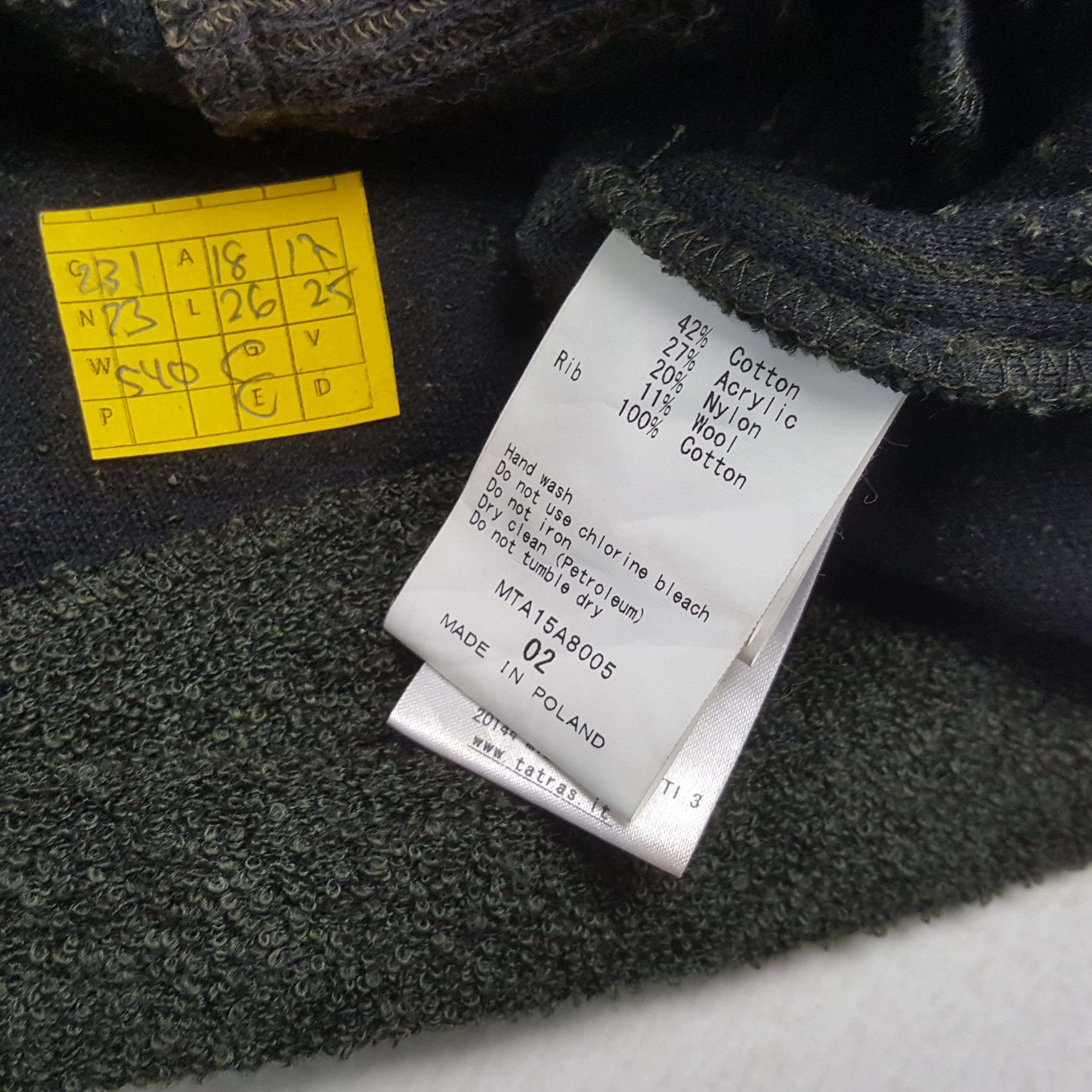 Designer × TATRAS × Vintage Vintage TATRAS Fashion Brand Designer Hoodies Size S / US 4 / IT 40 - 8 Thumbnail