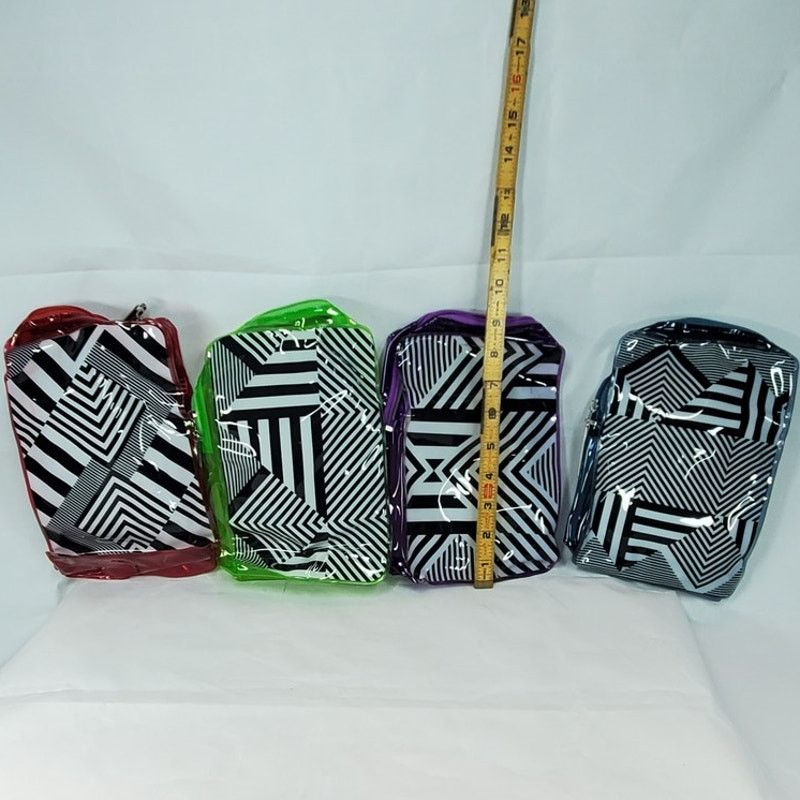Other Paul Mitchell Geometric Cosmetic Travel Bag Blue Trim Size ONE SIZE - 5 Thumbnail