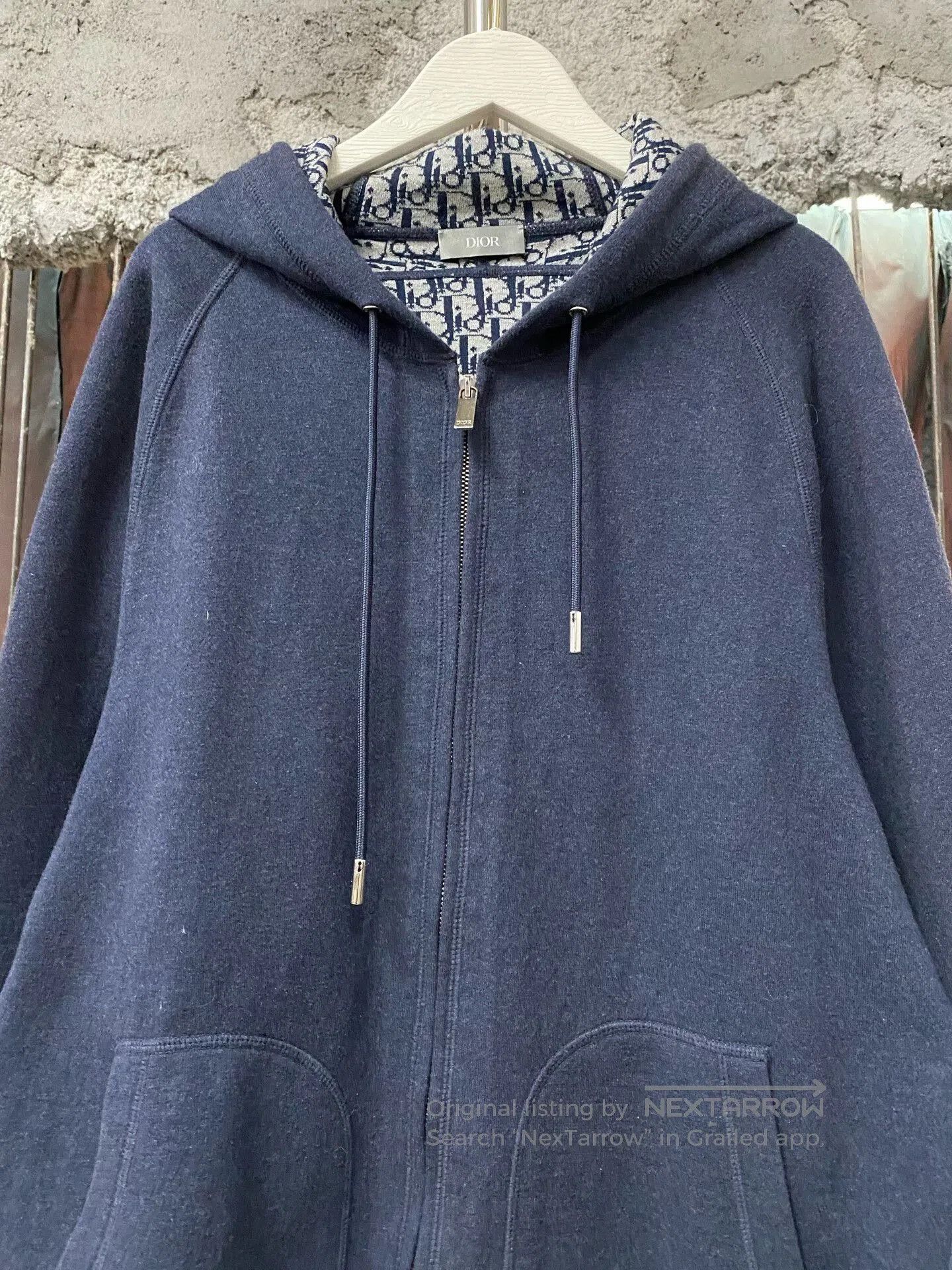 Dior dior floral zip-up jacket in navy. Size US M / EU 48-50 / 2 - 3 Thumbnail