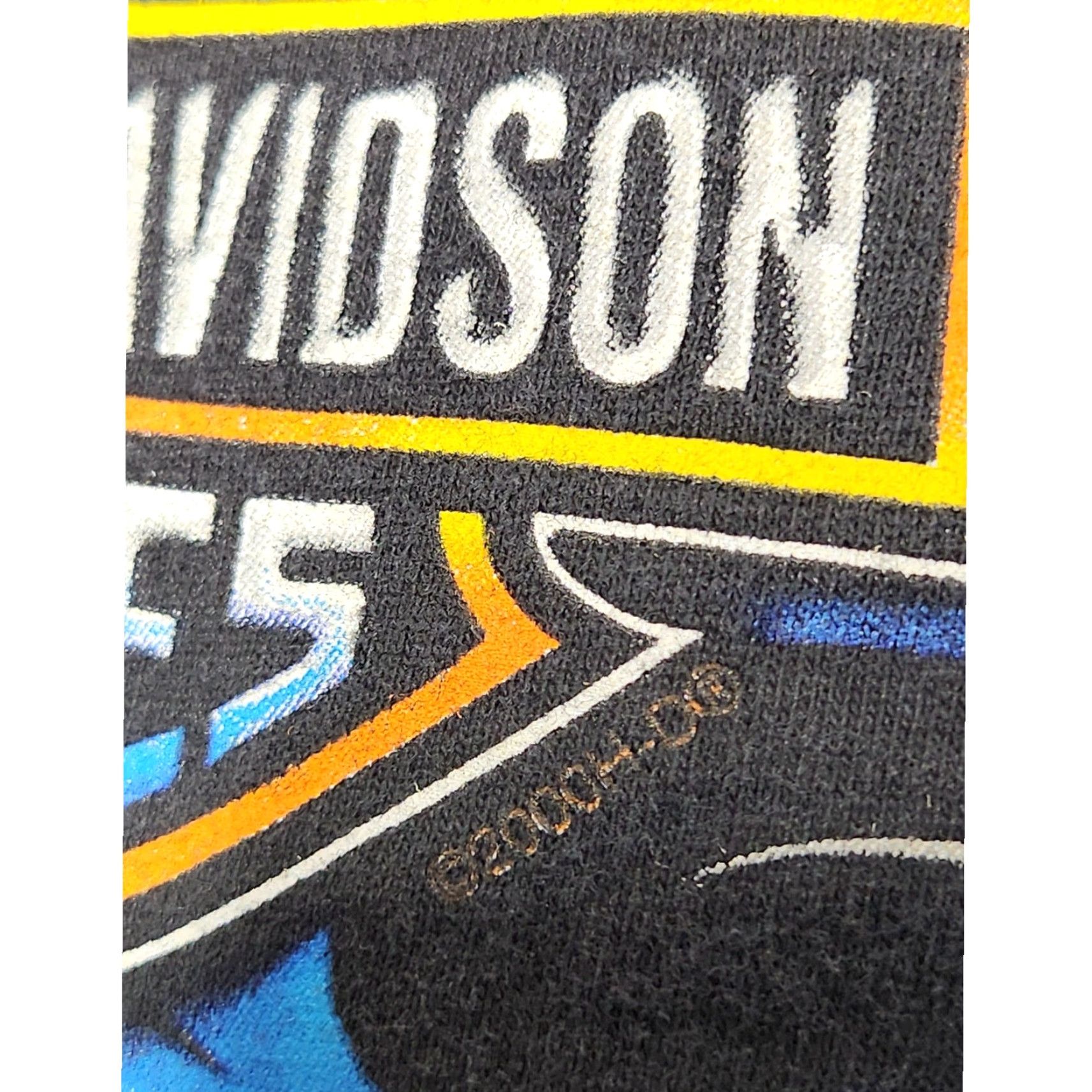 Harley Davidson VINTAGE Harley Davidson Flames Wings Double Sided Black XL Shirt Mens UAD Size US XL / EU 56 / 4 - 4 Thumbnail