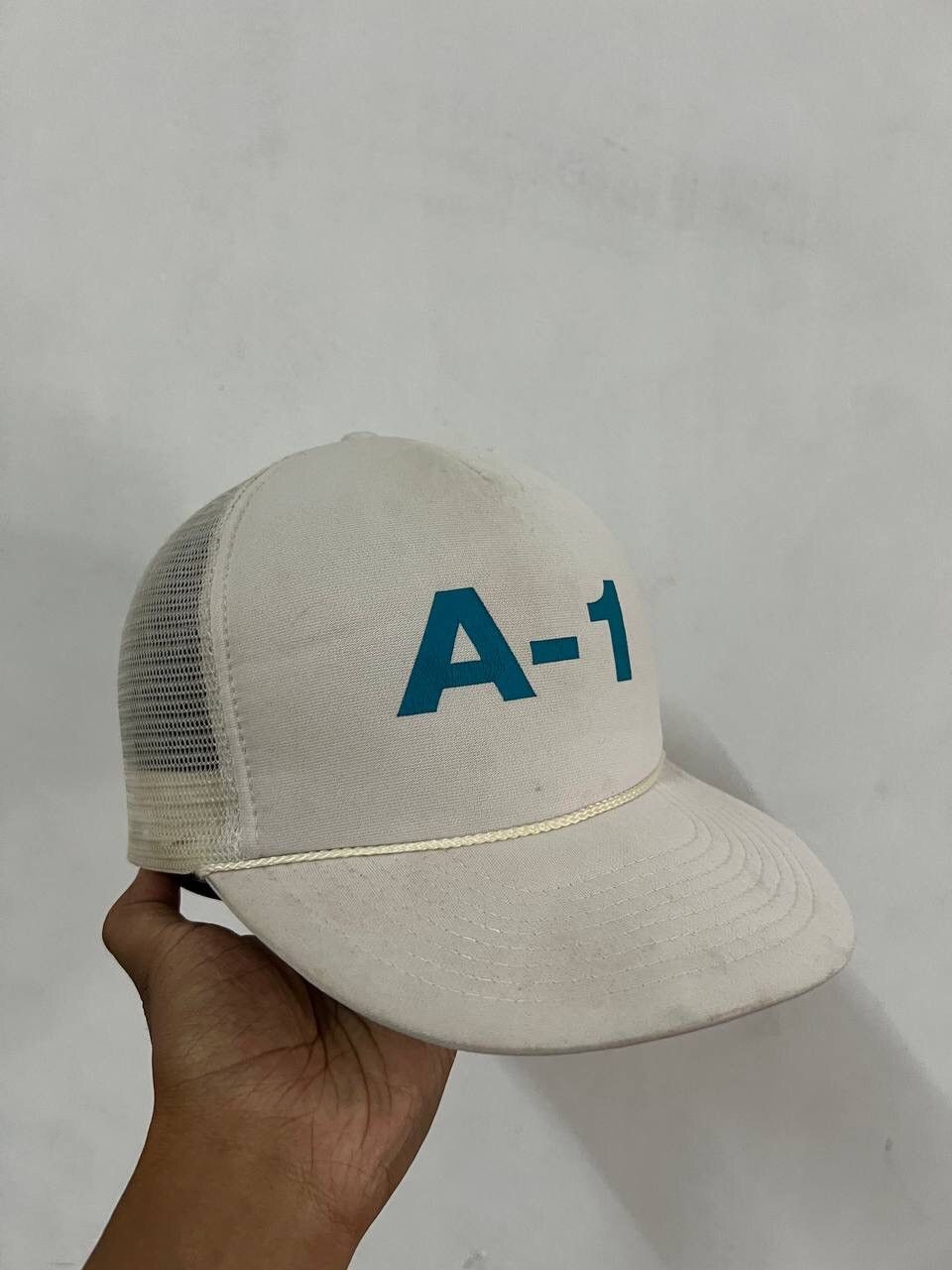 Vintage A-1 White Trucker Hat Size ONE SIZE - 1 Thumbnail