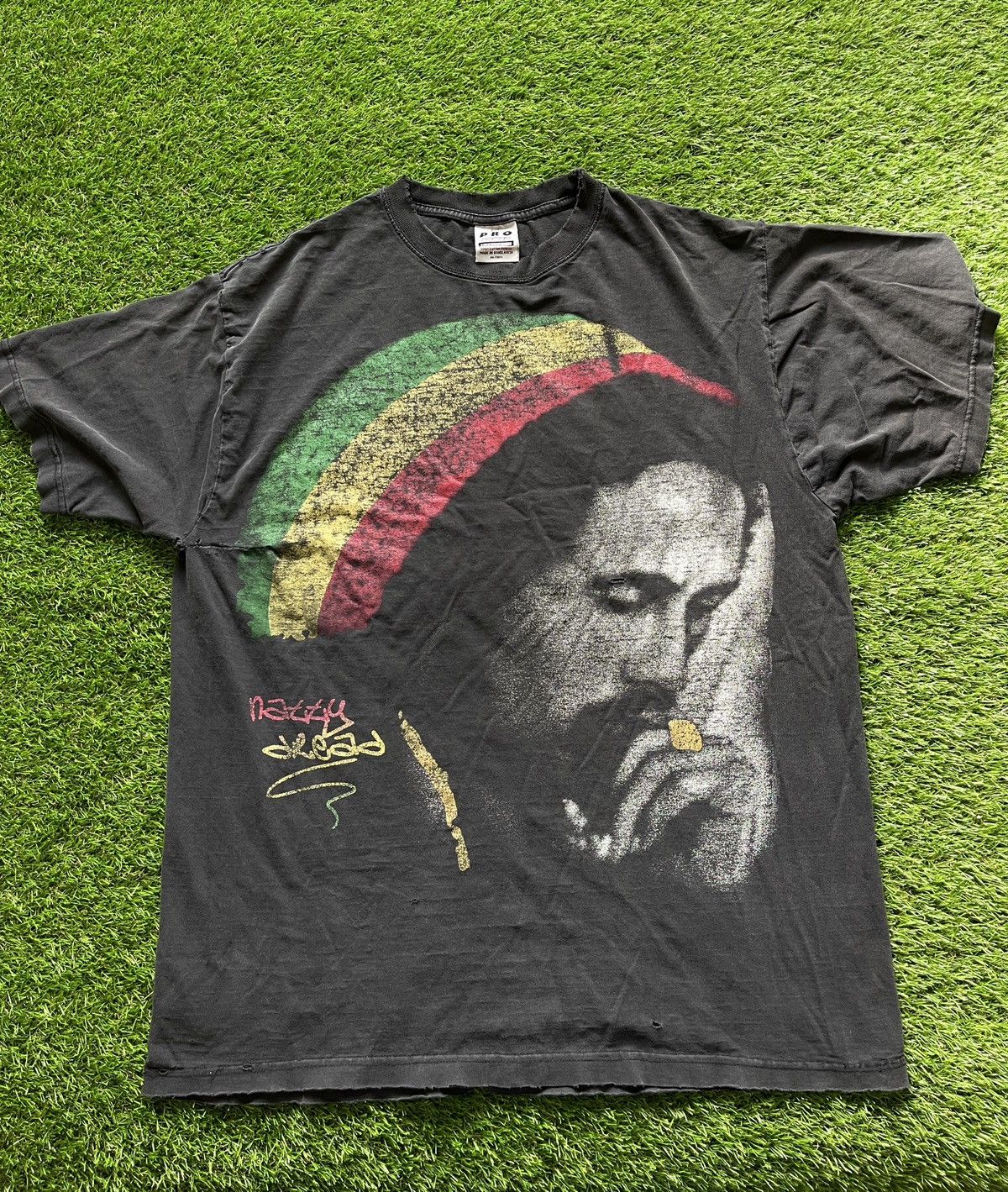 Band Tees Vintage 90s Bob Marley Graphic Tee Size US XXL / EU 58 / 5 - 1 Thumbnail