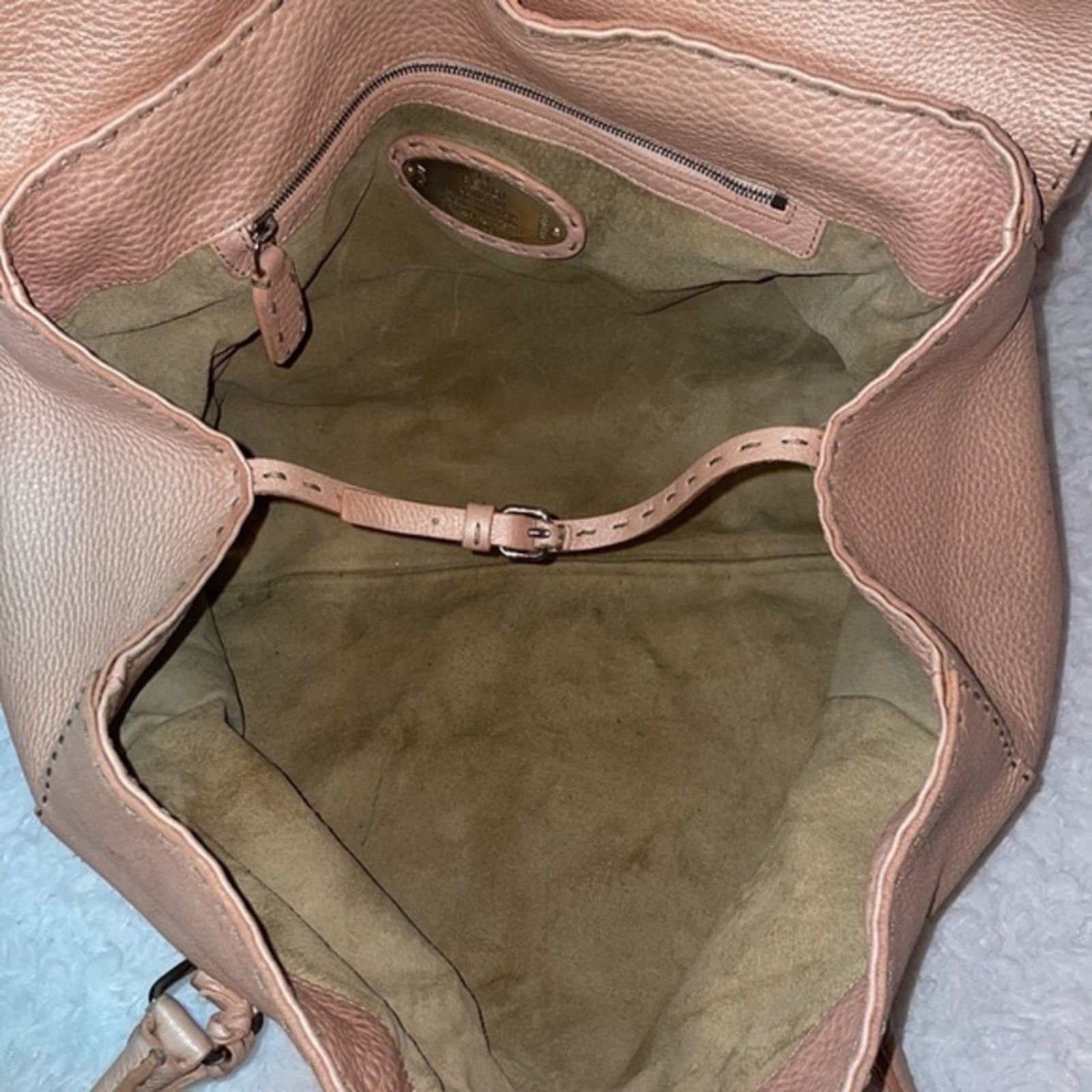 Fendi Fendi Selleria Linda Large Pink Leather Flap Tote Size ONE SIZE - 11 Thumbnail