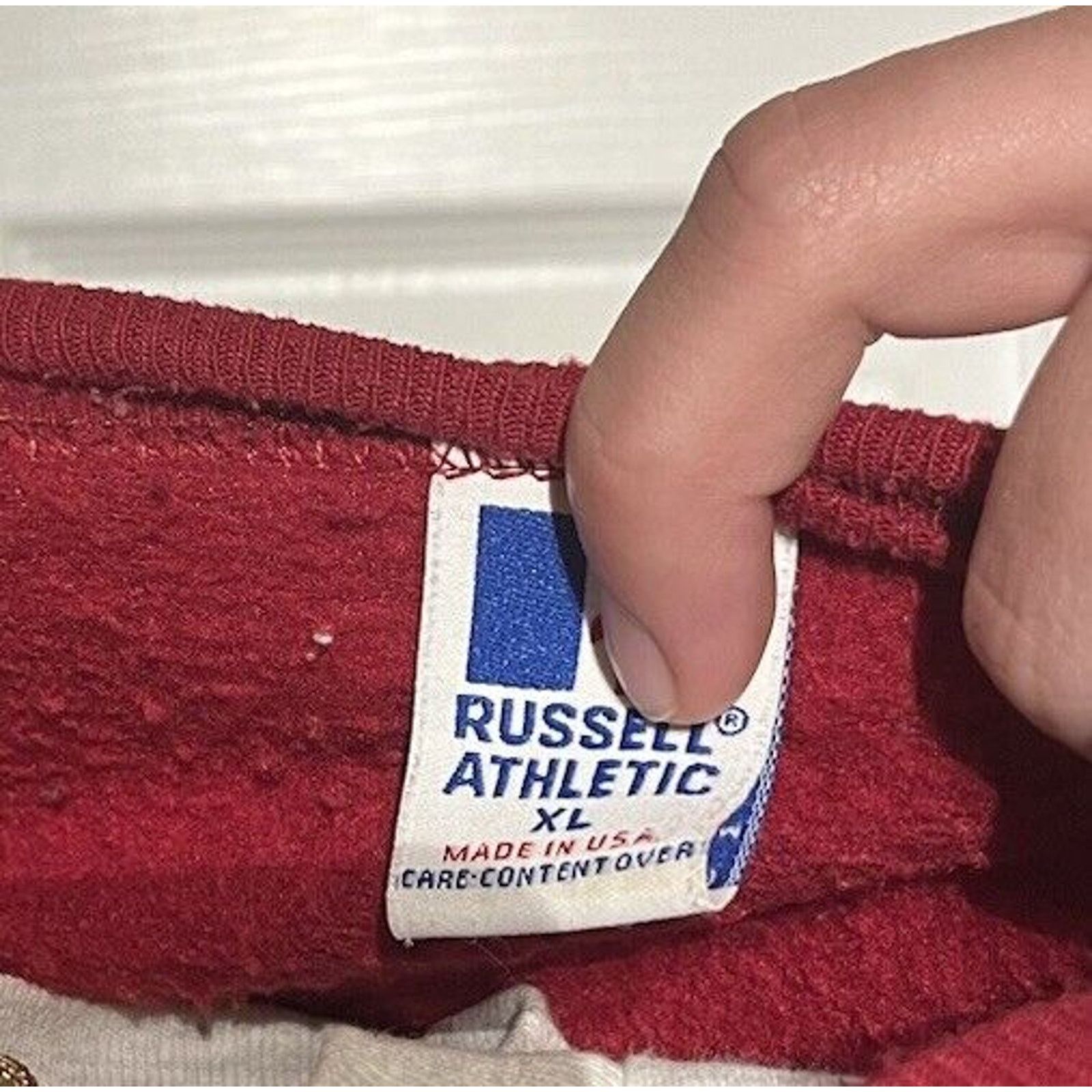 Vintage Vintage 90s Russell Athletic Usa Made Crewneck Sweatshirt Size US XL / EU 56 / 4 - 3 Thumbnail