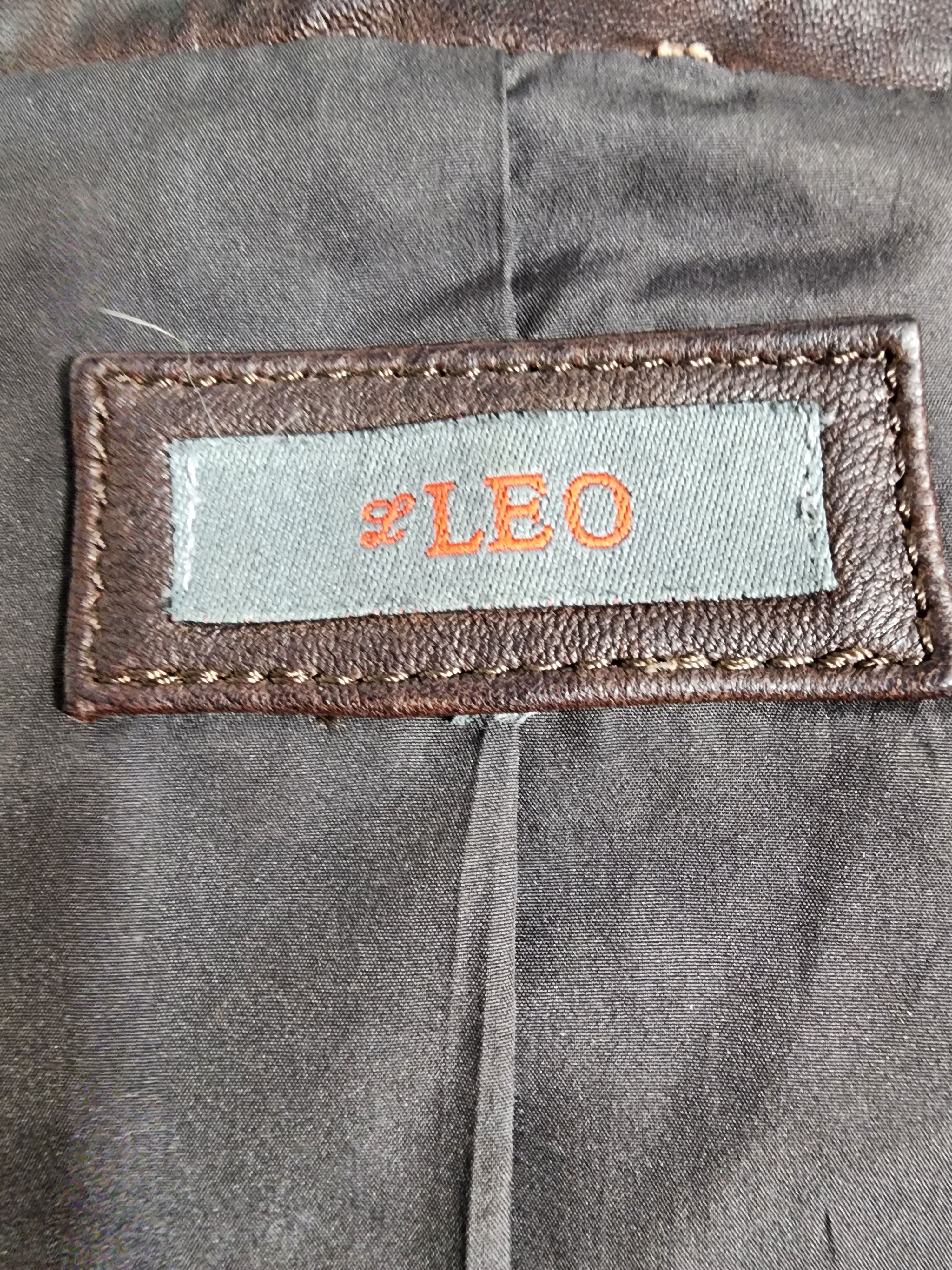 Genuine Leather Brown Leather Jacket: Women's Genuine Leather Blazer. Size S / US 4 / IT 40 - 8 Thumbnail