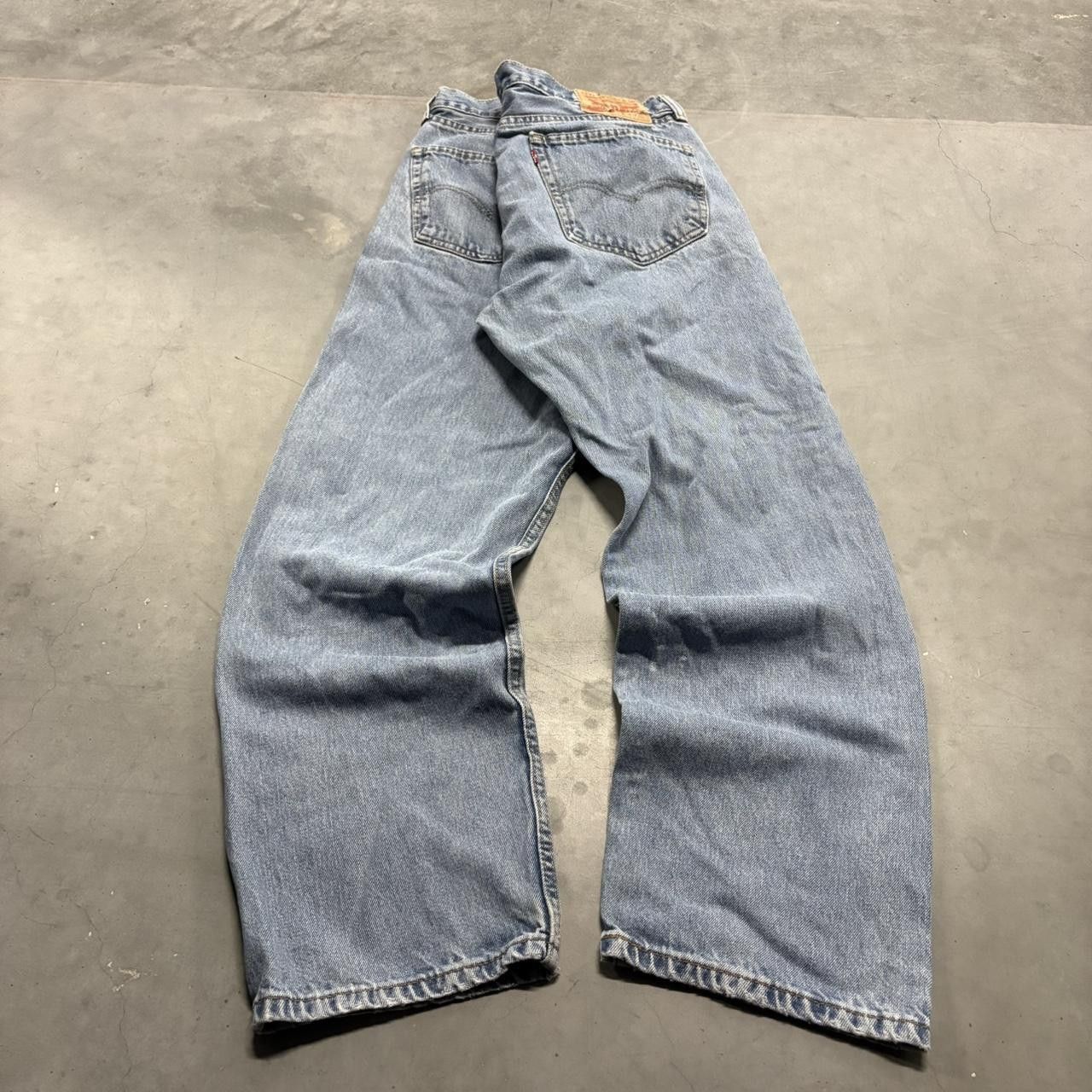 Levi's Crazy Vintage Y2K/2000s Levis Light Wash Grunge Denim Jeans! Size US 36 / EU 52 - 3 Thumbnail