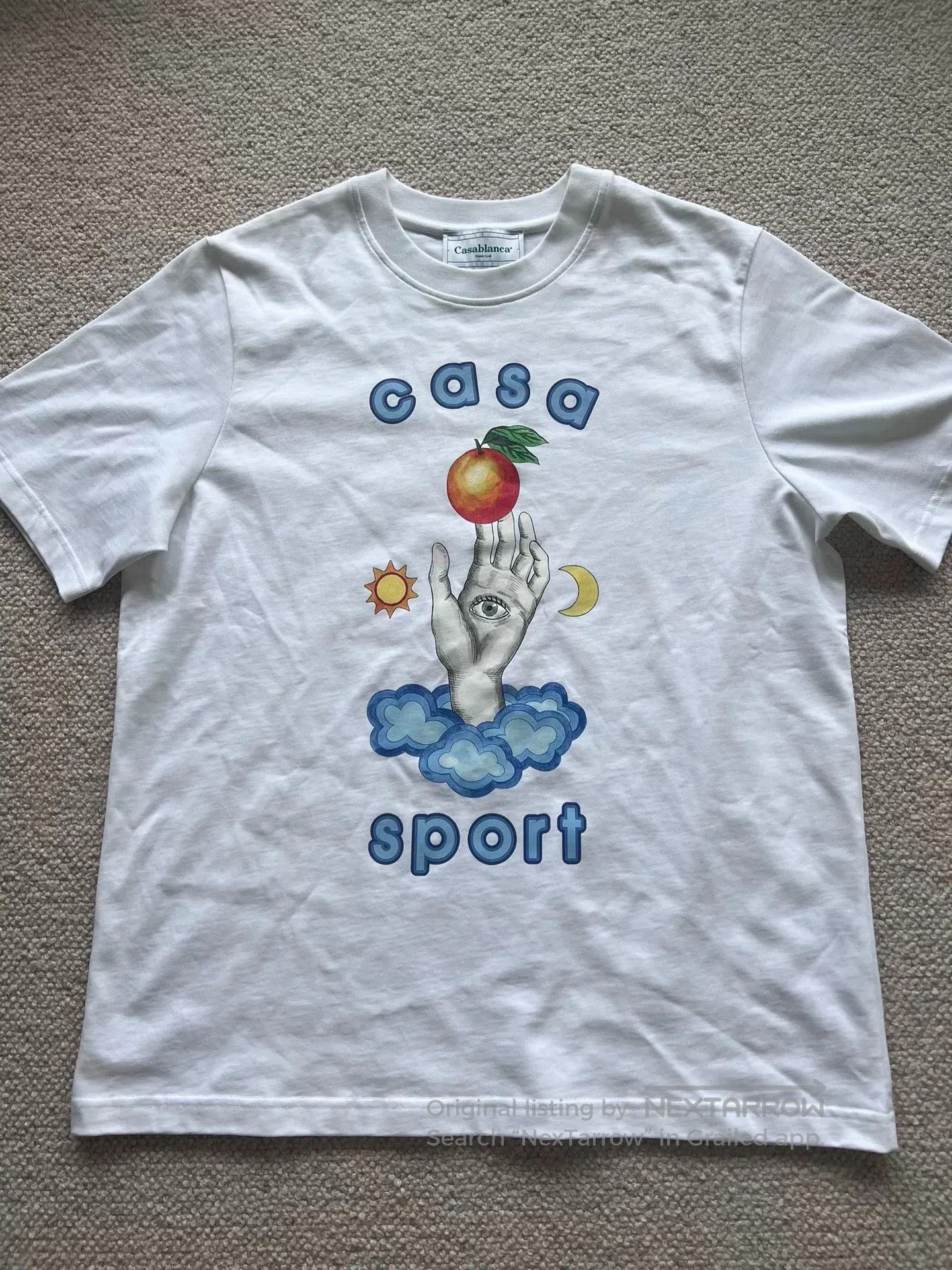 Casablanca casa sport graphic printed tee shirt. Size US S / EU 44-46 / 1 - 1 Thumbnail