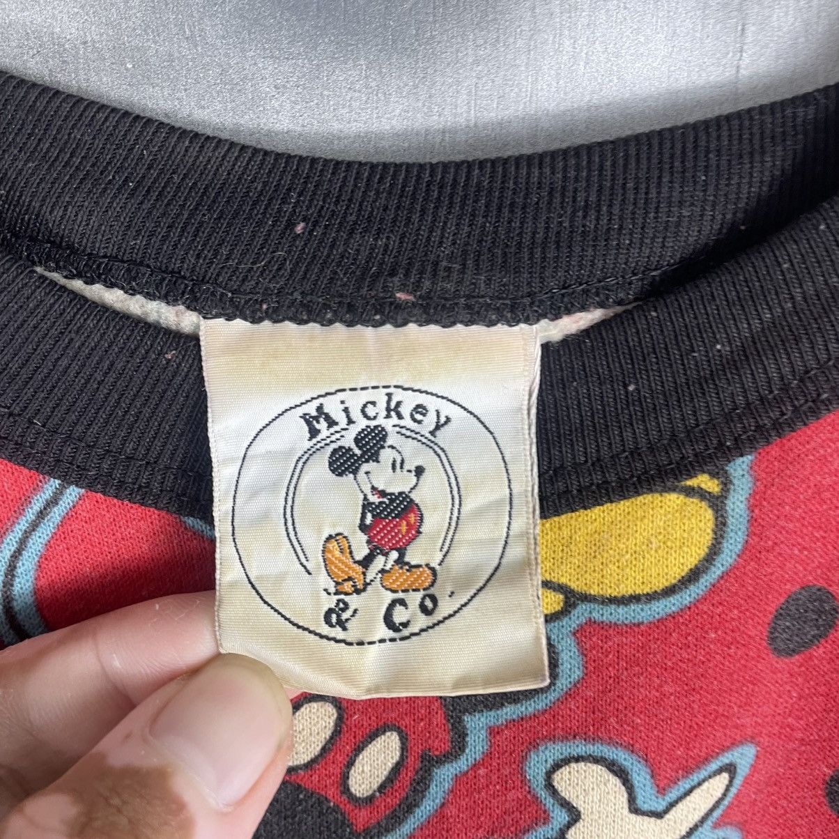Mickey & Co. Vintage 90s Mickey Mouse All Over print Sweatshirt Size US L / EU 52-54 / 3 - 2 Thumbnail