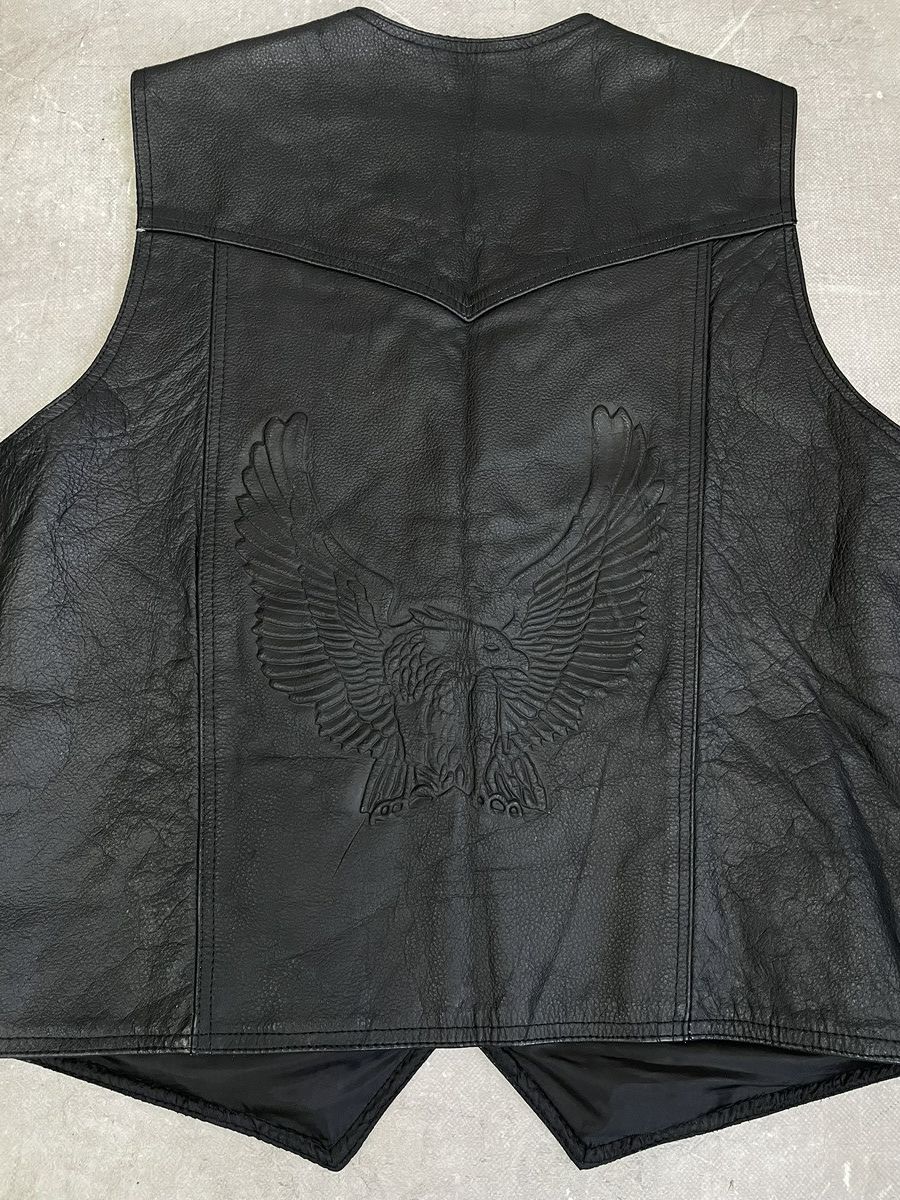 Harley Davidson Harley davidson Leather Vest Western japanese style Eagle Size US M / EU 48-50 / 2 - 7 Thumbnail