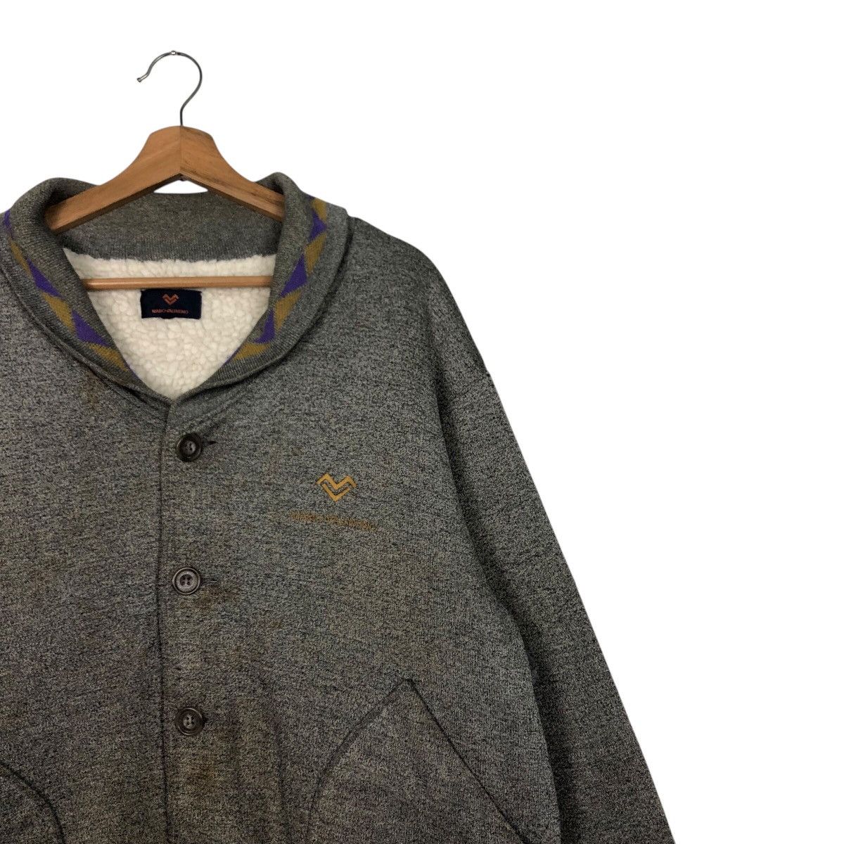 Japanese Brand × Vintage 📌Vintage Chore Blanket Jacket Mario Valentino Issey Miyake Size US M / EU 48-50 / 2 - 7 Thumbnail