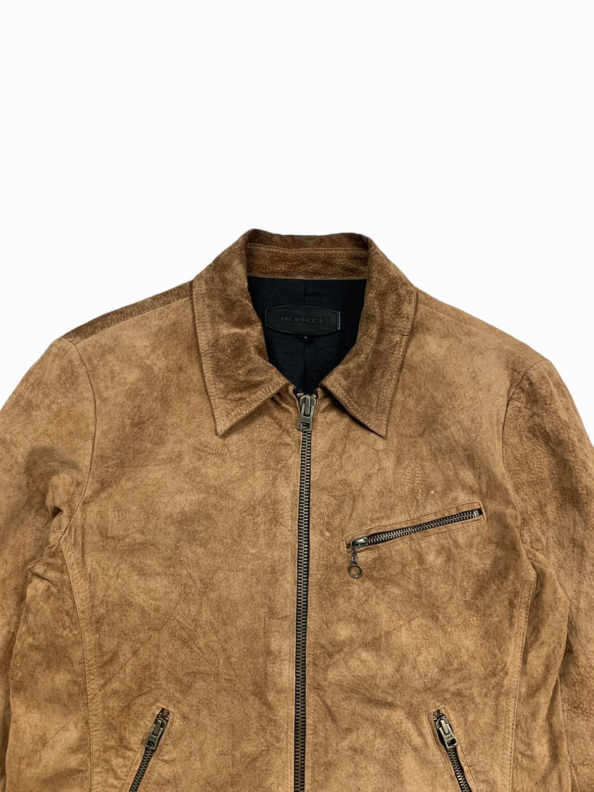 JACKROSE 2000s Jackrose - Pigskin Biker Leather Jacket Size US M / EU 48-50 / 2 - 7 Thumbnail