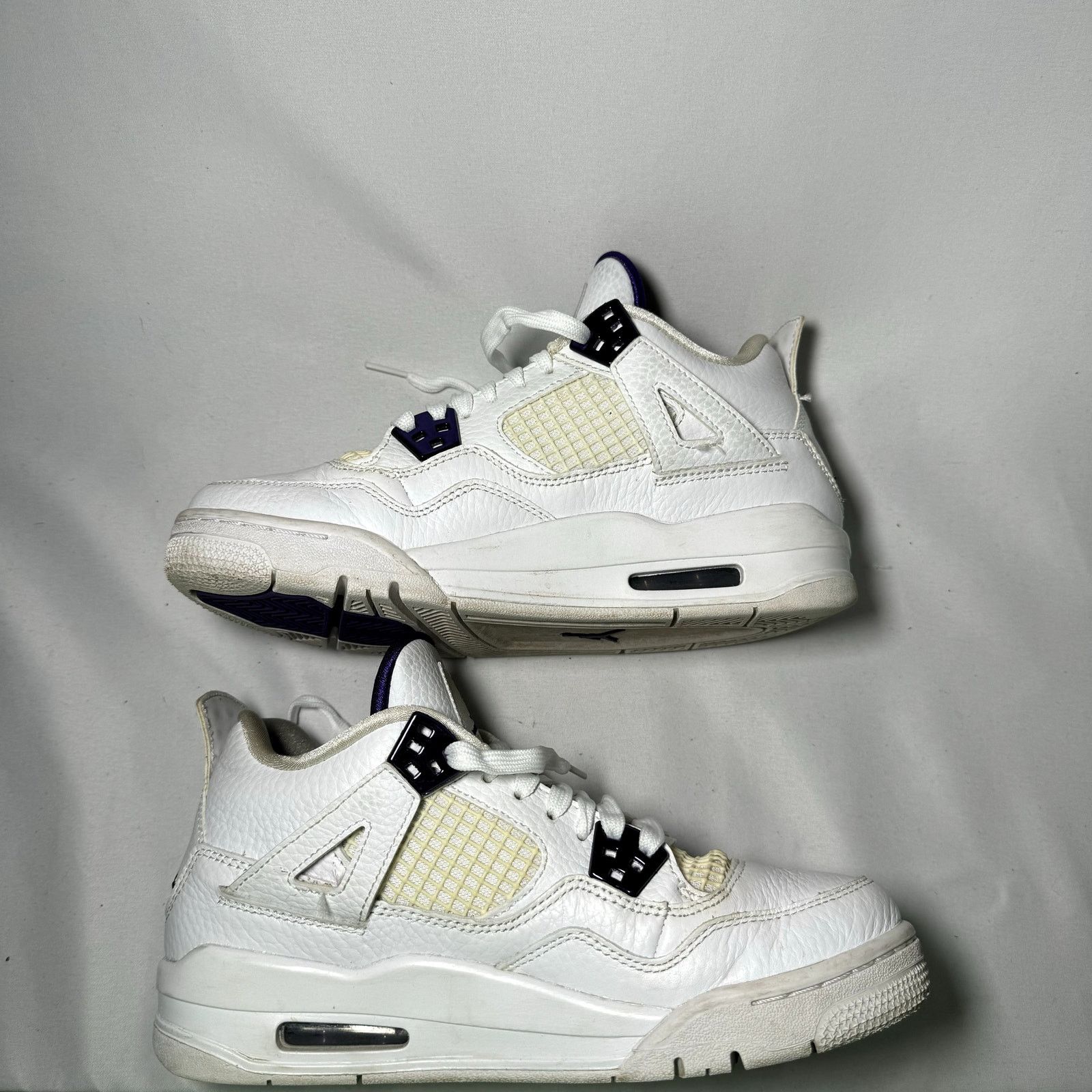 Jordan Brand × Nike Size 6 - Air Jordan 4 Retro GS Purple Metallic Men's Shoes Size US 6 / EU 39 - 3 Thumbnail