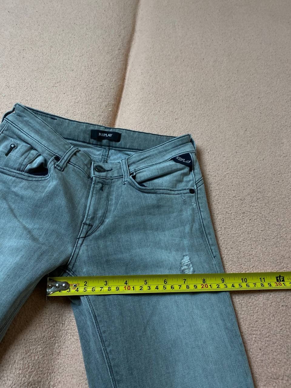 Replay × Vintage RARE Replay Distressed Vintage Y2K Dirty Jeans Size 26" / US 2 / IT 38 - 19 Thumbnail