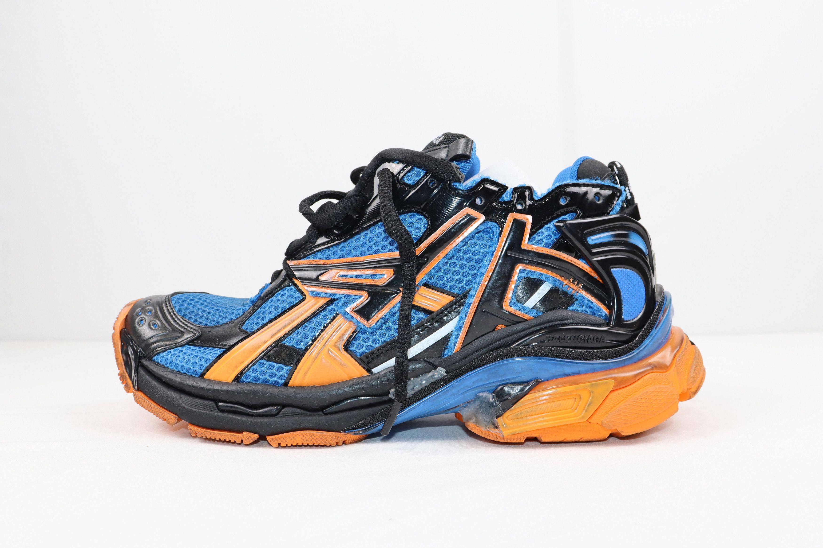 Balenciaga o1rshd1 Q:3 / Caged Mesh Runners Knicks Color Way Multicolor Size US 9 / EU 42 - 9 Thumbnail