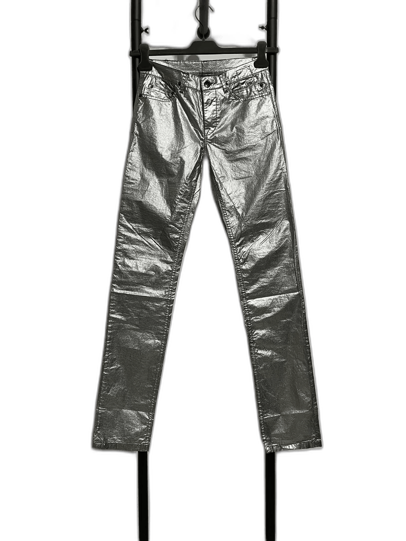 Rick Owens rick owens silver berlin cut pants-2508 Size US 26 / EU 42 - 1 Thumbnail