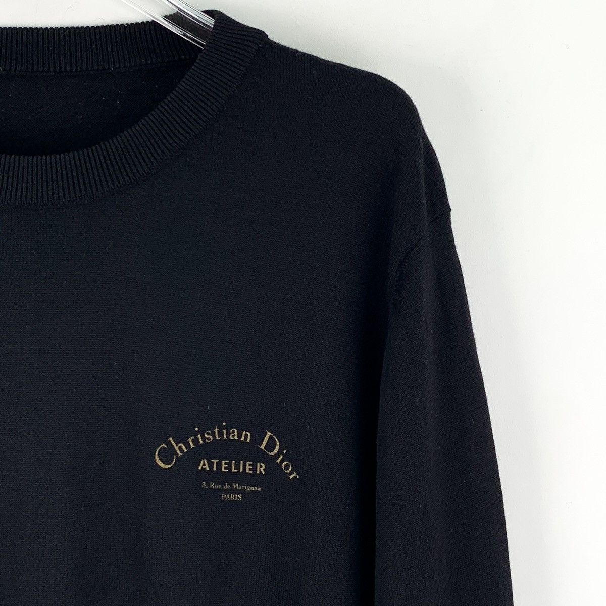 Dior Dior Logo Letter Printed Wool Long Sleeve Sweatshirt K26WX Size US L / EU 52-54 / 3 - 3 Thumbnail