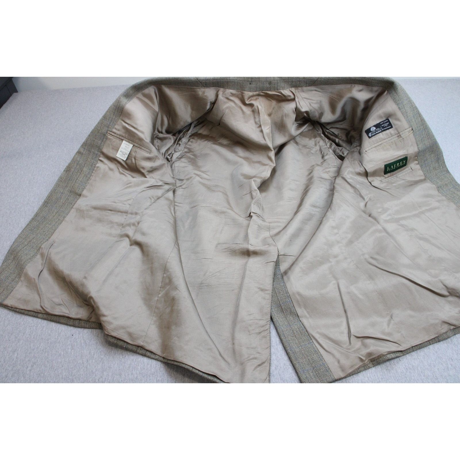 Lauren Ralph Lauren Lauren Ralph Lauren Blazer Mens 44L Herringbone Wool 2Button Size 44L - 5 Thumbnail
