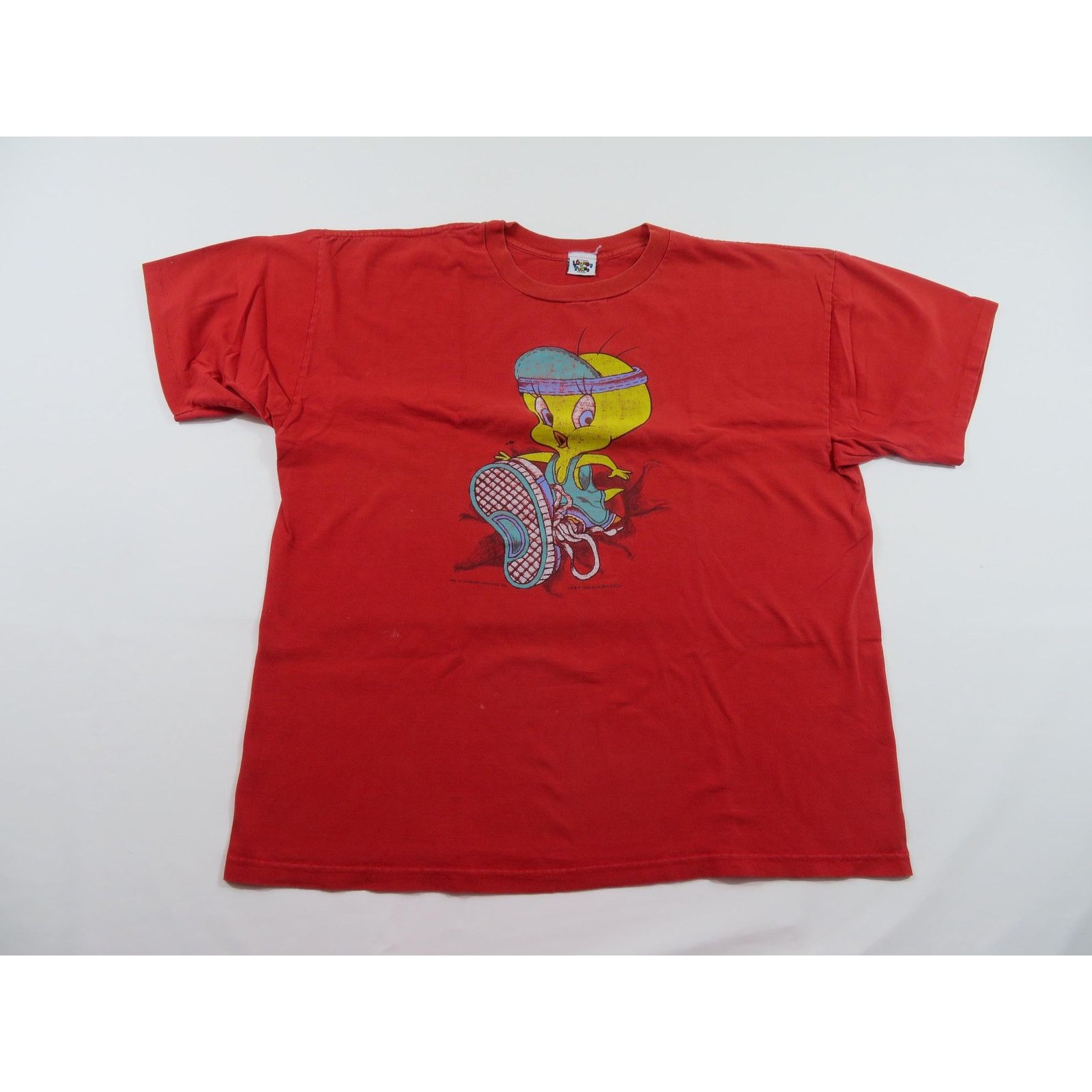 Other Tweety T-Shirt Looney Tunes Red Double Sided Sz 2XL 1990s Size US XXL / EU 58 / 5 - 1 Thumbnail