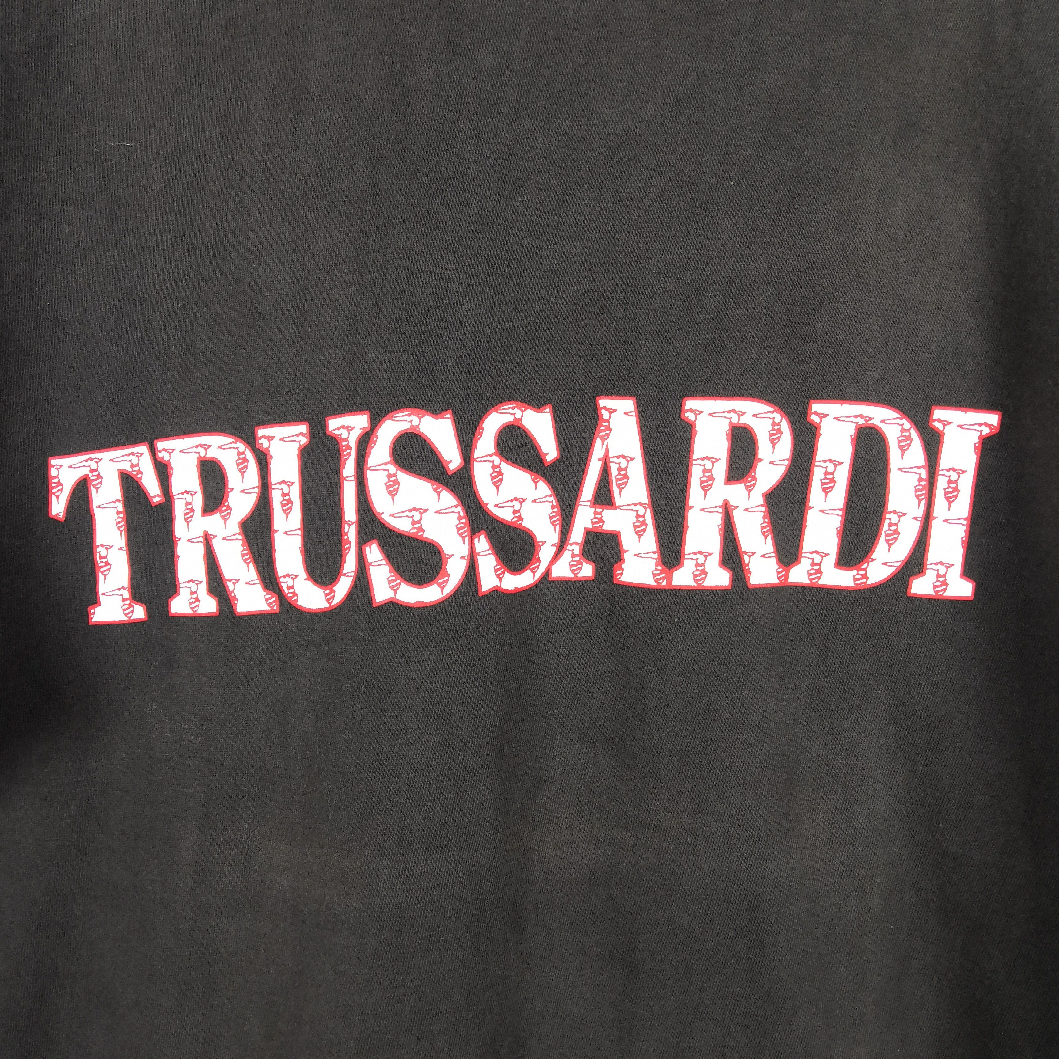 Trussardi Vintage 90s Trussardi T-Shirt Big Spell Out Crewneck Tees Size US L / EU 52-54 / 3 - 4 Thumbnail