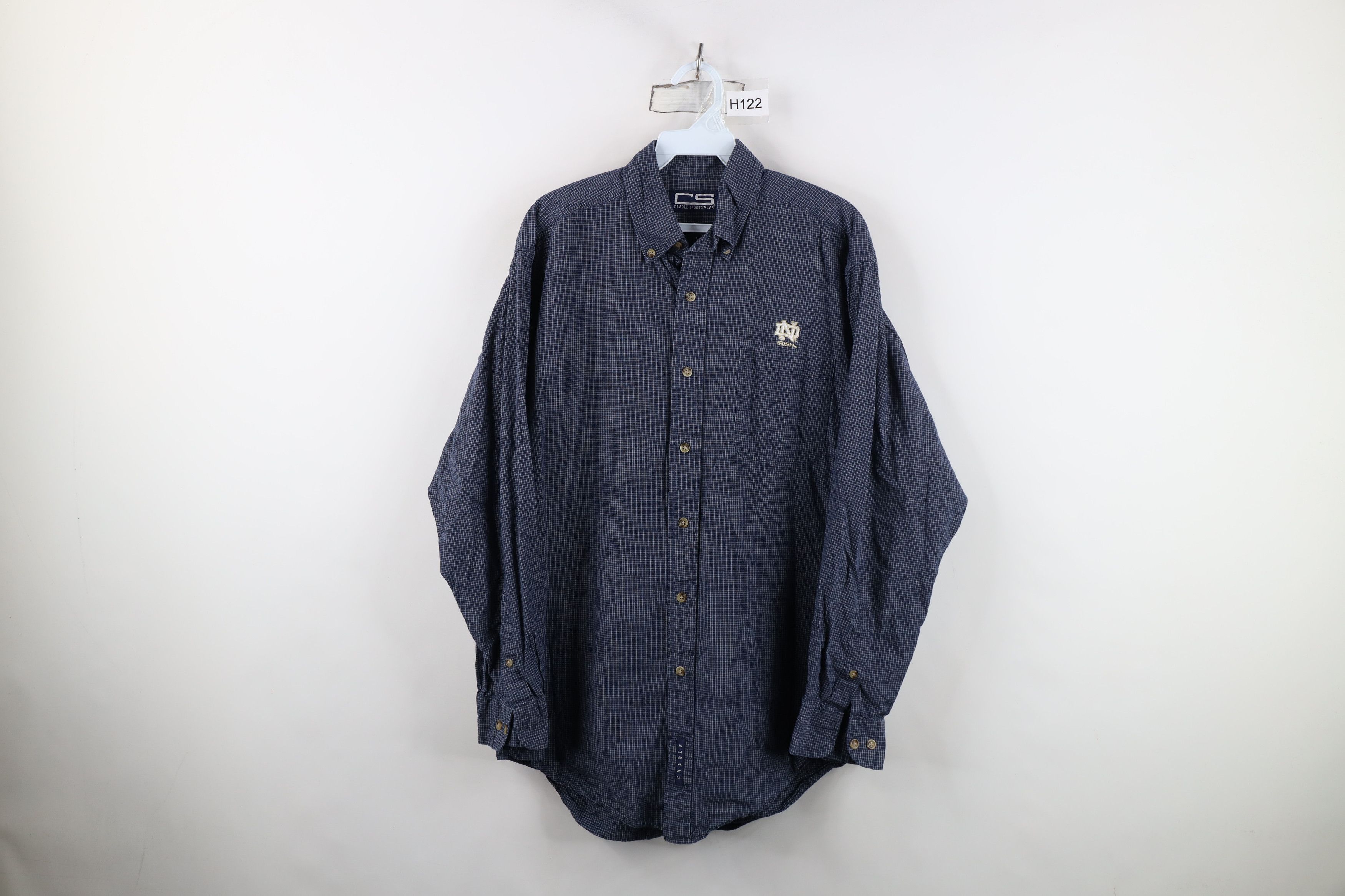 Vintage Vintage 90s Spell Notre Dame University Button Down Shirt Size US M / EU 48-50 / 2 - 1 Thumbnail