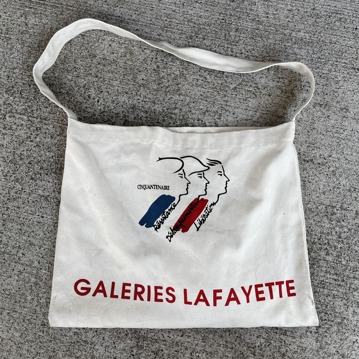 Vintage Vintage Galeries Lafayette Paris Tote Bag 80's 90's Y2K Size ONE SIZE - 1 Thumbnail