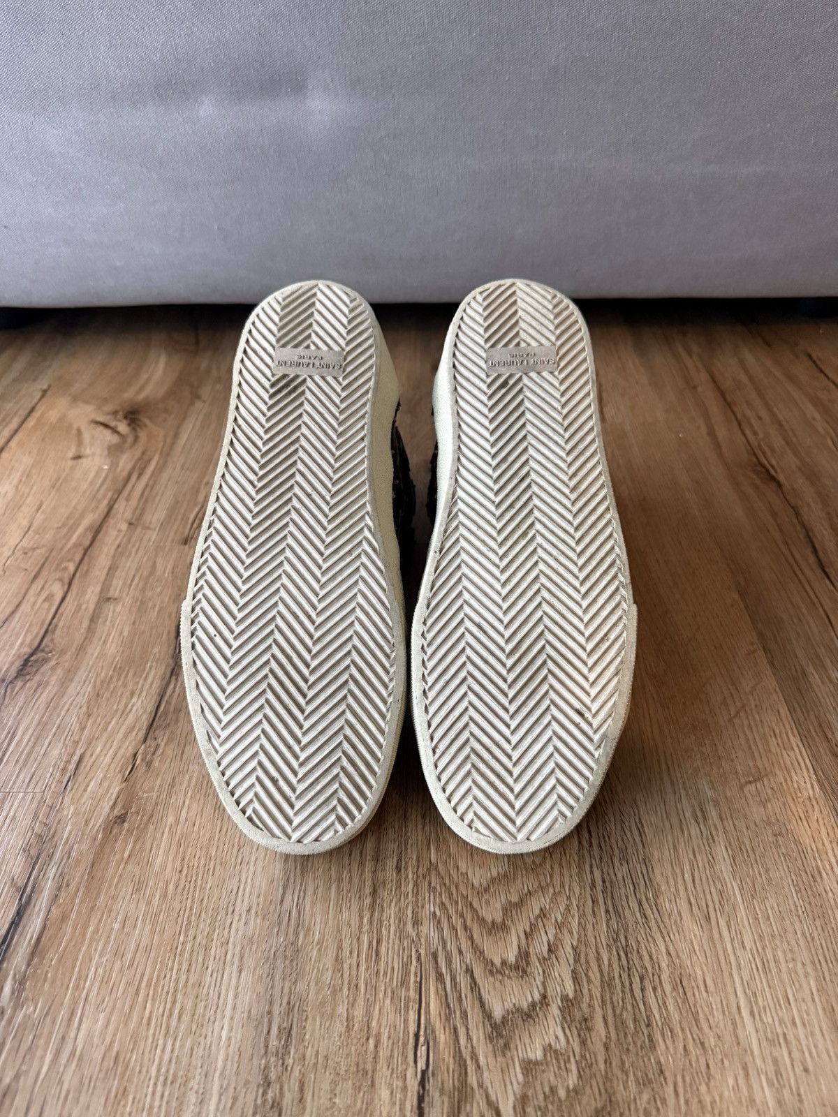 Saint Laurent Paris Saint Laurent Paris SL/06H Star Appliqué – Black/Silver Hedi Size US 8 / EU 41 - 7 Thumbnail