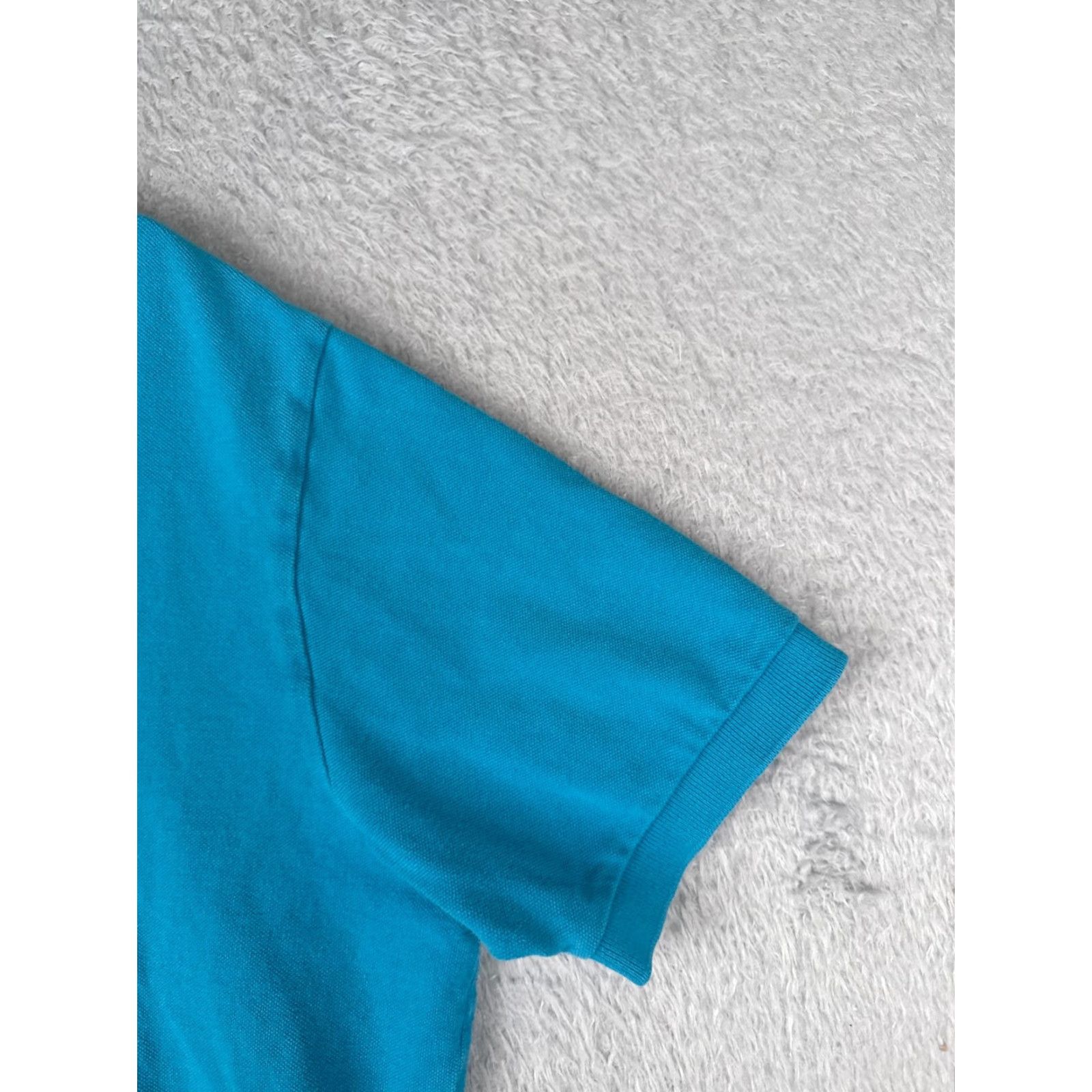 Ralph Lauren VINTAGE Ralph Lauren Polo Shirt Adult XL Blue Striped Short Sleeve Cotton Activewear Mens Size US XL / EU 56 / 4 - 2 Thumbnail
