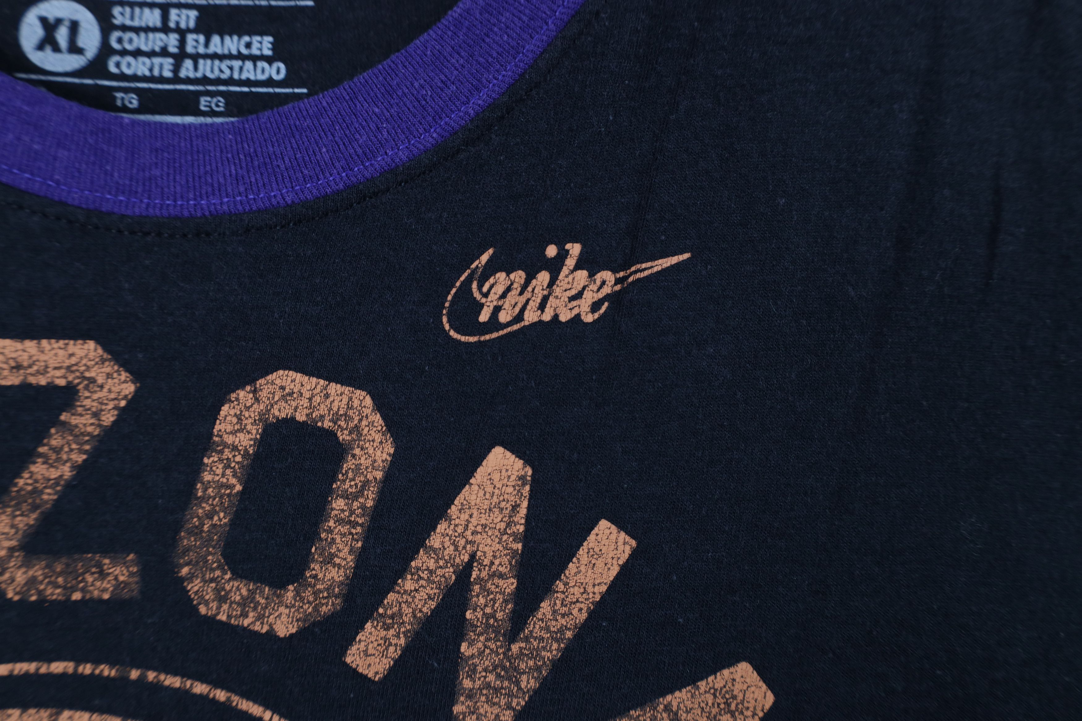 Nike × Vintage Vintage Y2K Nike Diamondbacks Baseball Ringer T-Shirt Black Size XL / US 12-14 / IT 48-50 - 5 Thumbnail