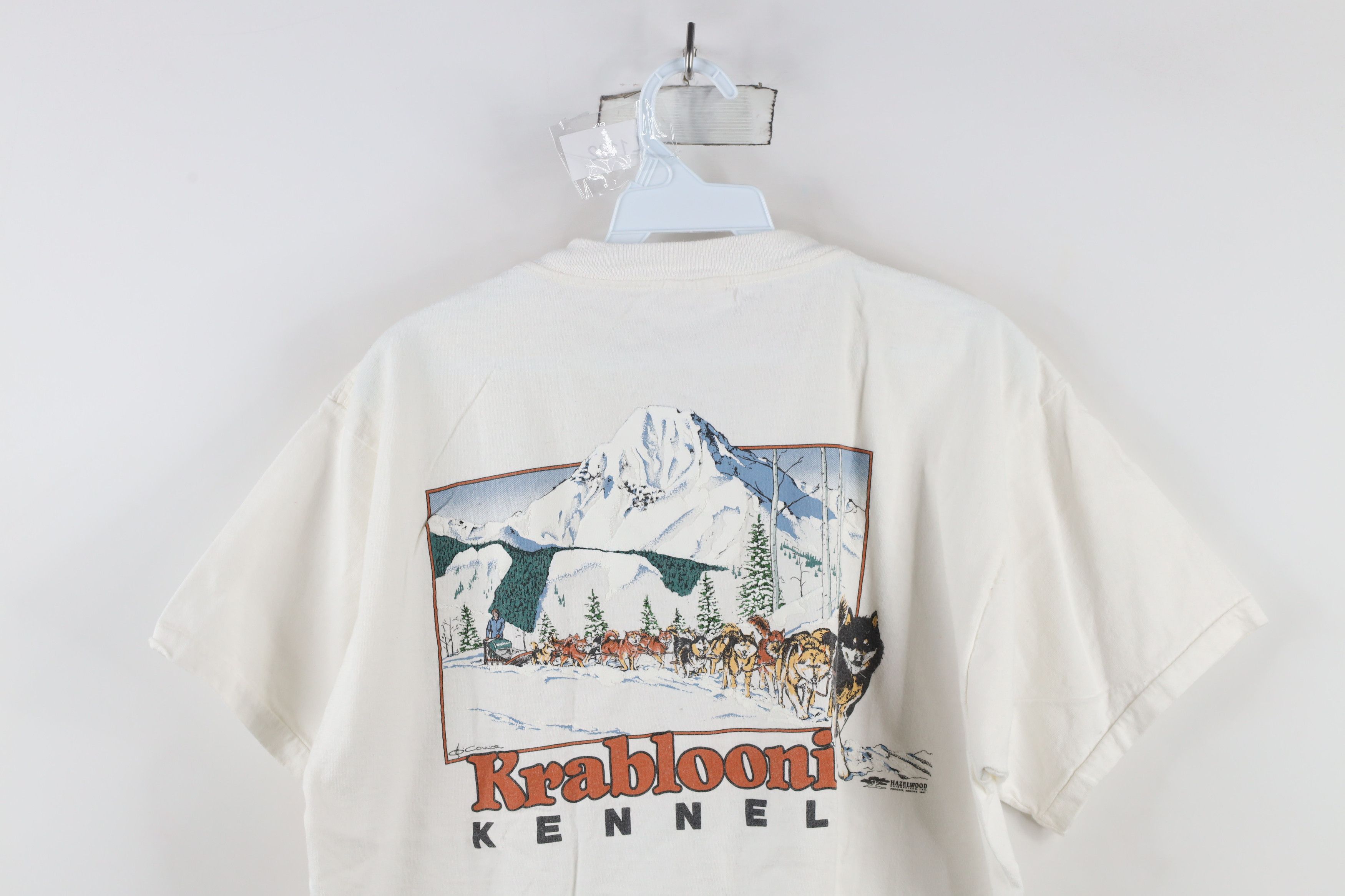 Vintage Vintage 90s Spell Out Krabloonik Kennels Dog T-Shirt USA Size US L / EU 52-54 / 3 - 14 Thumbnail