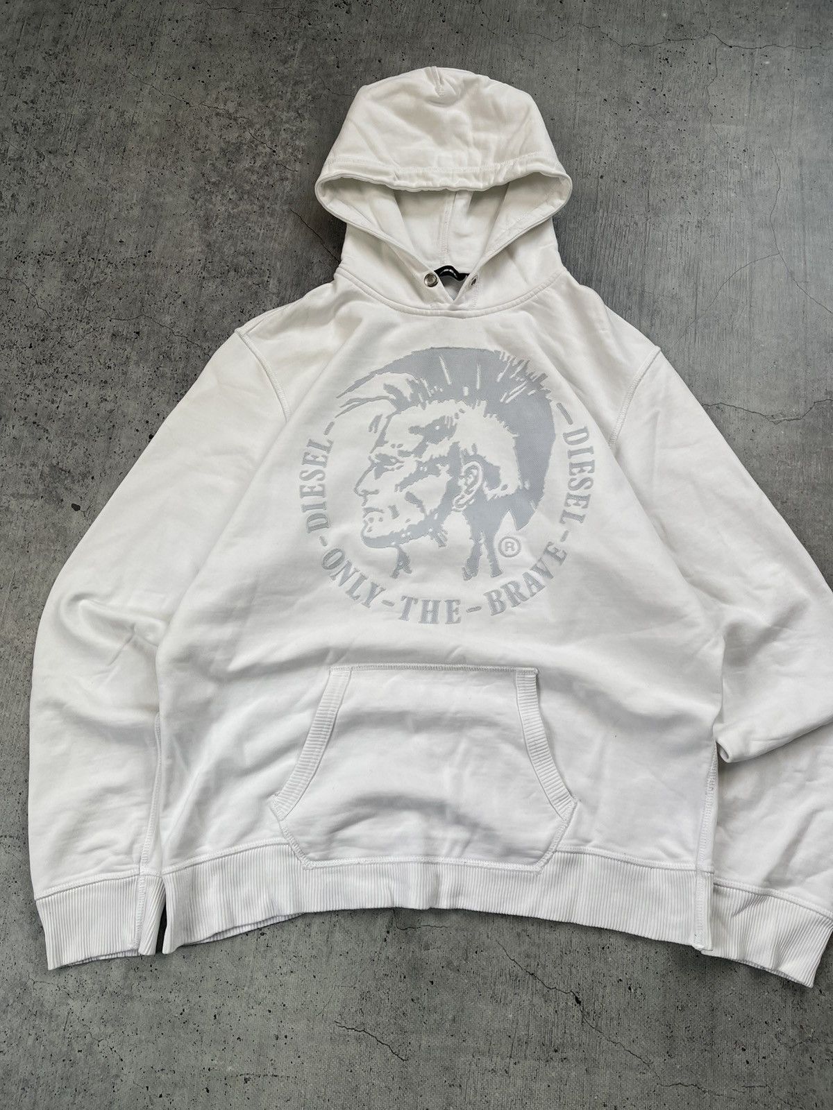 Other Y2K Diesel Sweatshirt Hoodie Big Center Logo Vintage Size US L / EU 52-54 / 3 - 2 Thumbnail