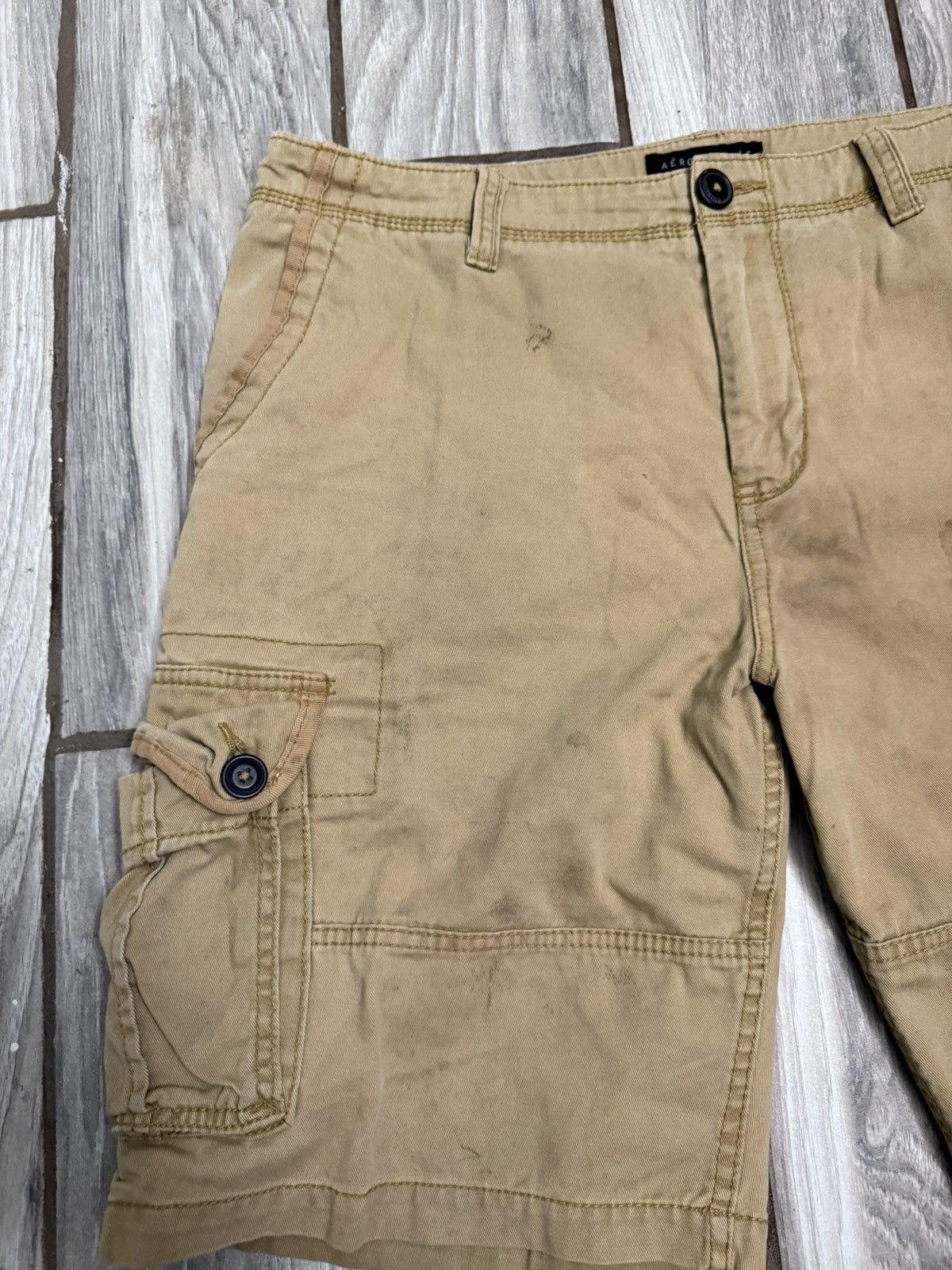 Aeropostale Aeropostale Men’s Cargo Shorts Size US 34 / EU 50 - 2 Thumbnail