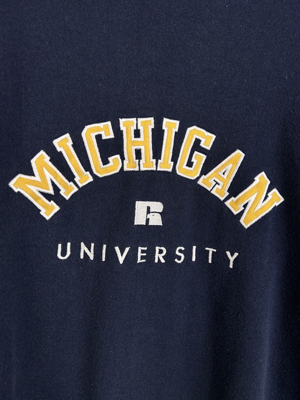 Russell Athletic 80s Vintage Russel Athletic Michigan University Sweatshirt Size US XXL / EU 58 / 5 - 2 Thumbnail