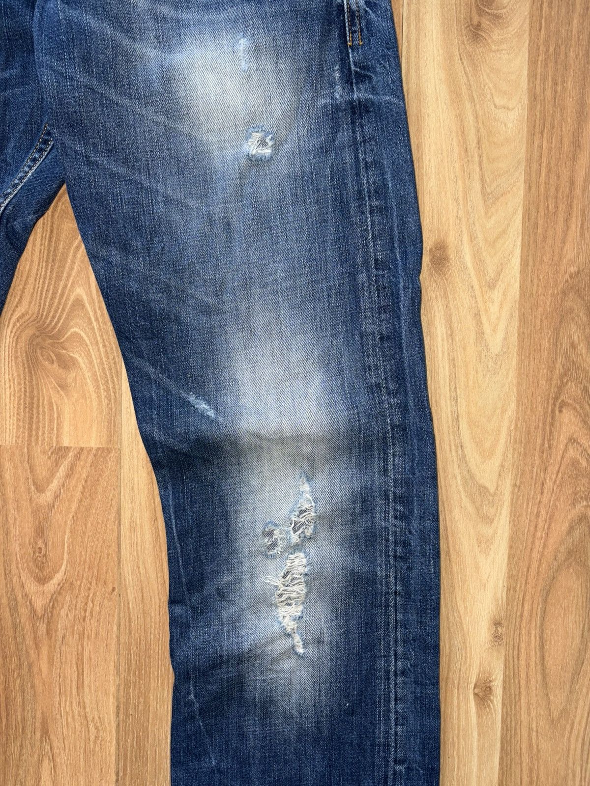 Replay Replay Moresk Slim-Straight Distressed Jeans - Size 30x32 Size US 30 / EU 46 - 7 Thumbnail