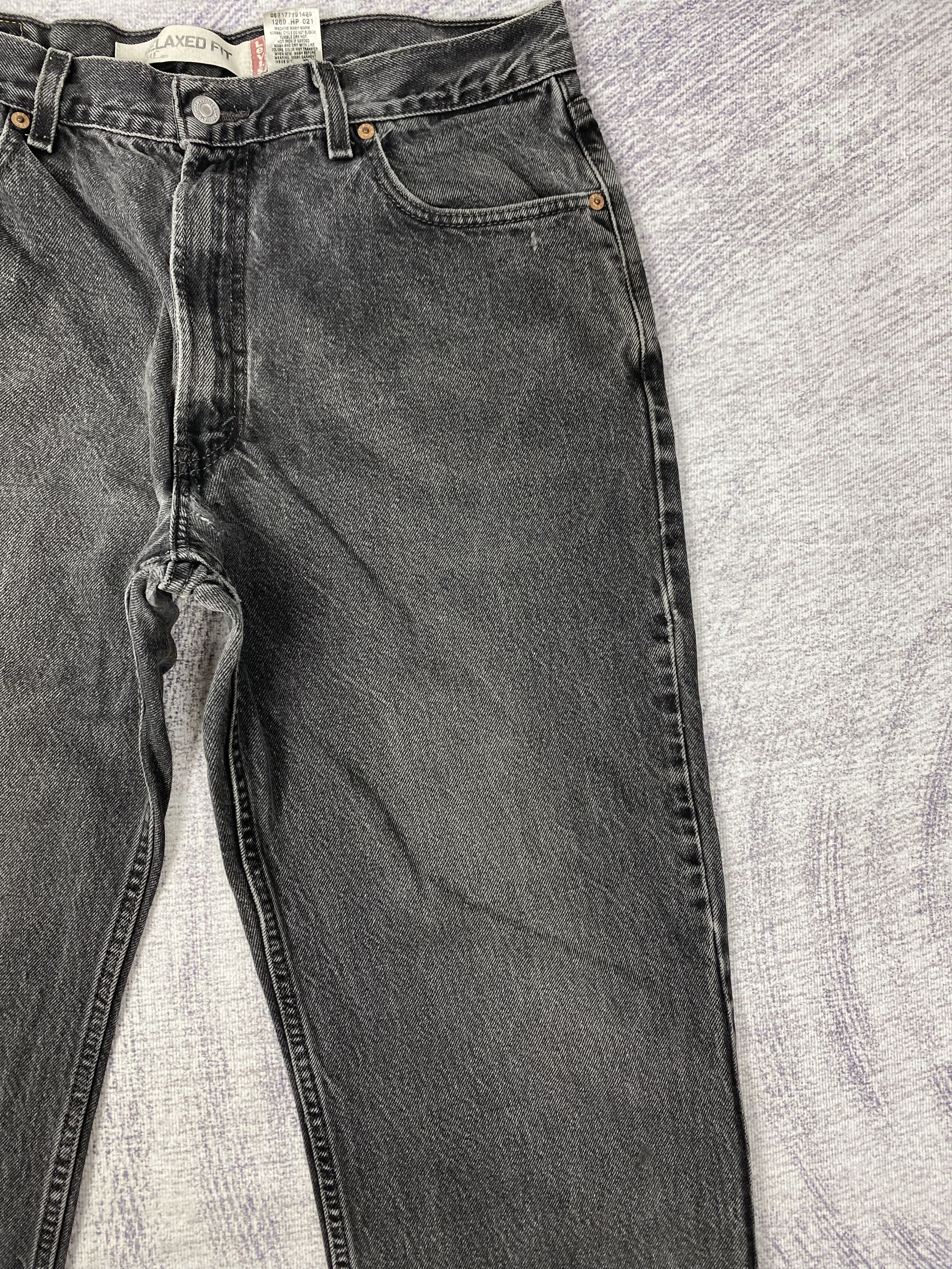 Levi's Vintage Levi's 550 Relaxed Fit Black Denim Jeans PT0482 Size US 36 / EU 52 - 3 Thumbnail