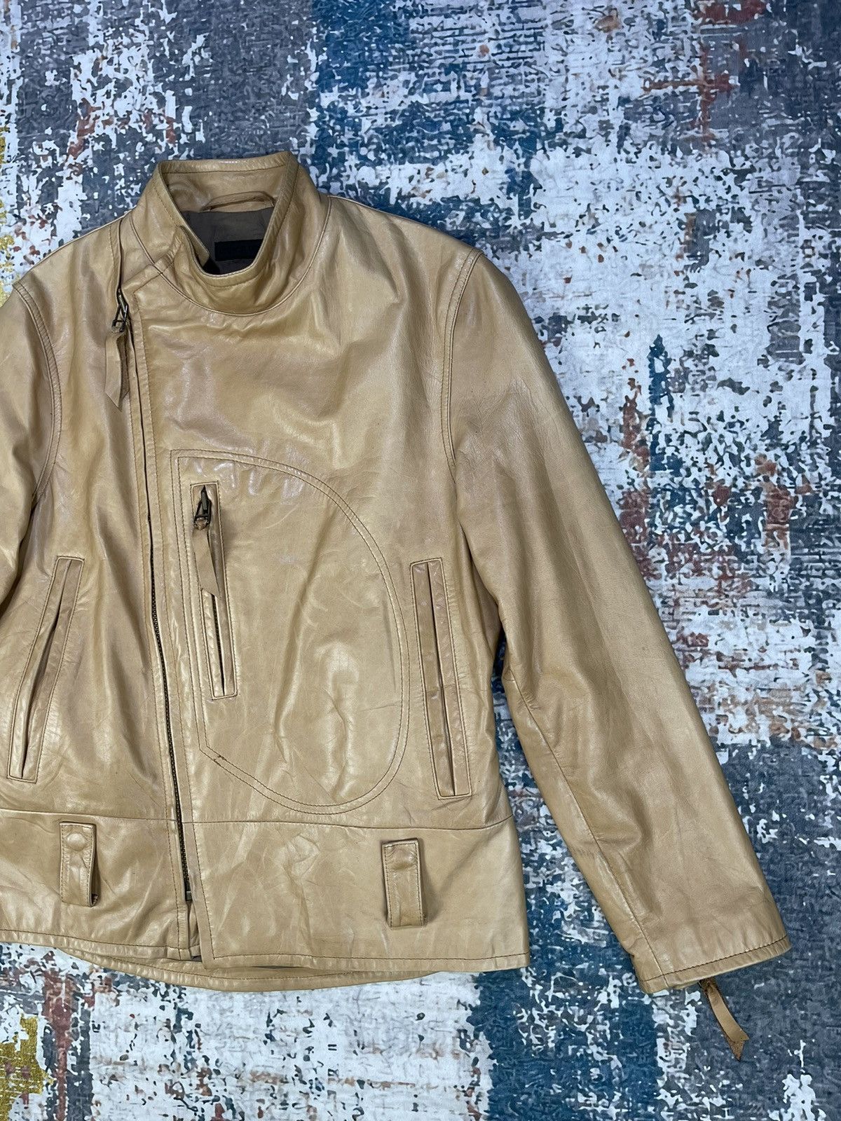 Genuine Leather Crow’s Nest Assymetric Rider Leather Jackets Size US M / EU 48-50 / 2 - 4 Thumbnail