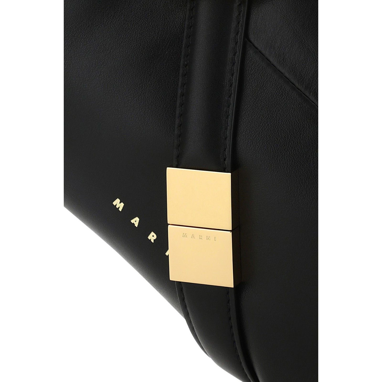 Marni MARNI Prisma Black Smooth Leather Shoulder Bag New & Authent Size ONE SIZE - 4 Thumbnail