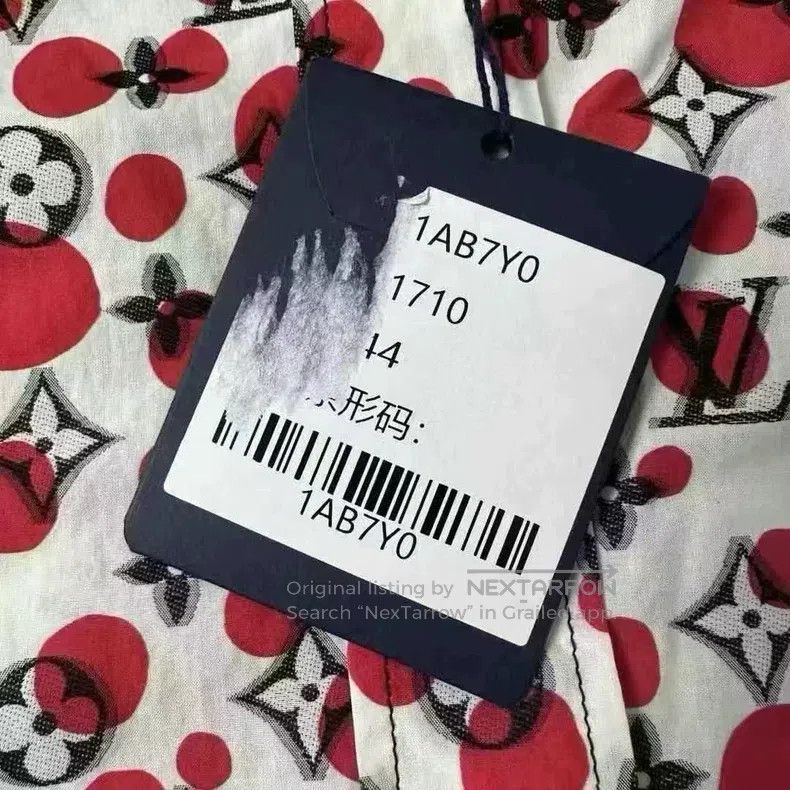 Louis Vuitton Louis Vuitton Yayoi Kusama Co-branded Full Logo Shirt Size US S / EU 44-46 / 1 - 2 Thumbnail