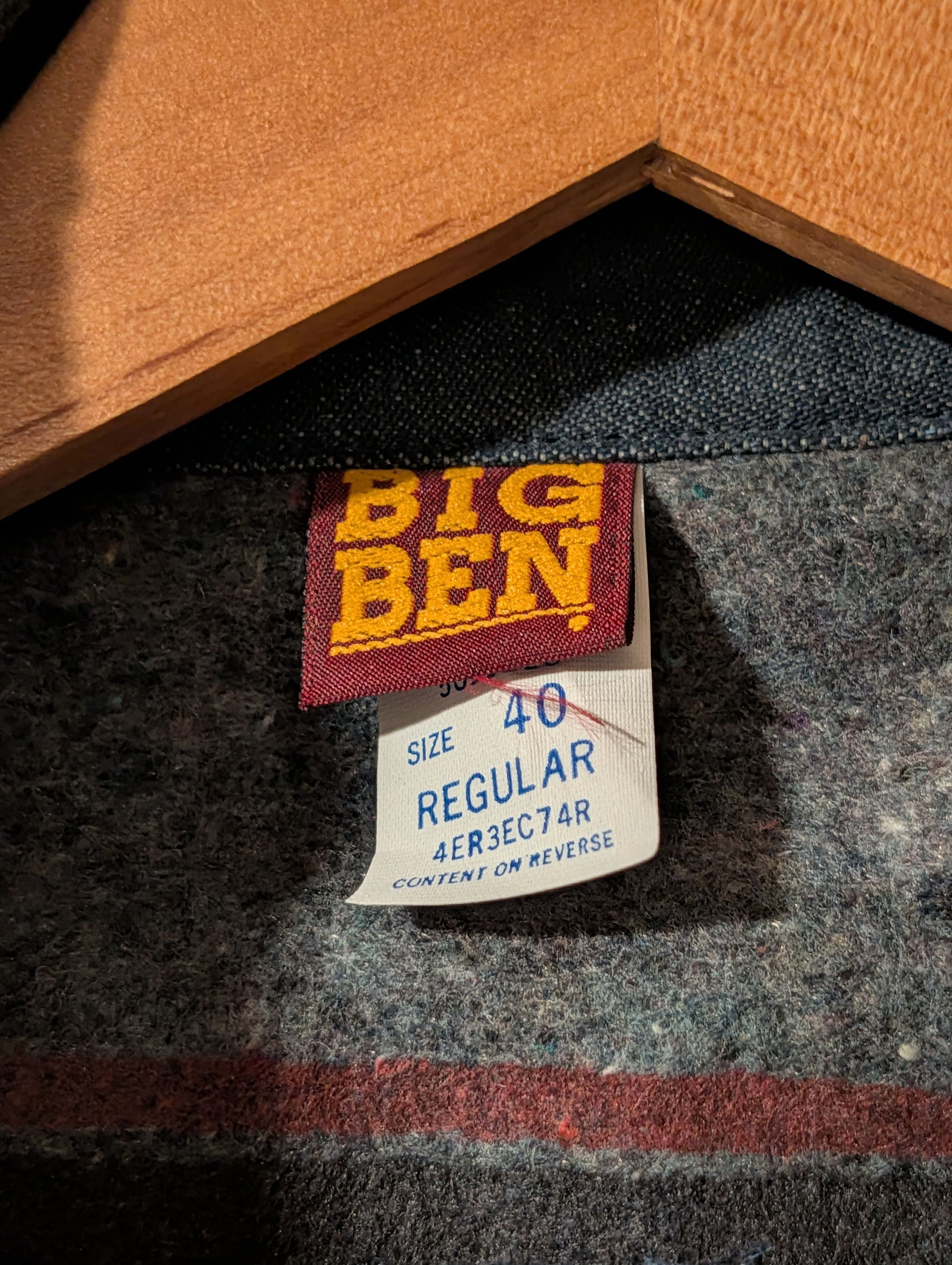 Wrangler Vintage 70s Big Ben by Wrangler Denim Chore Jacket Blanket Size US L / EU 52-54 / 3 - 4 Thumbnail