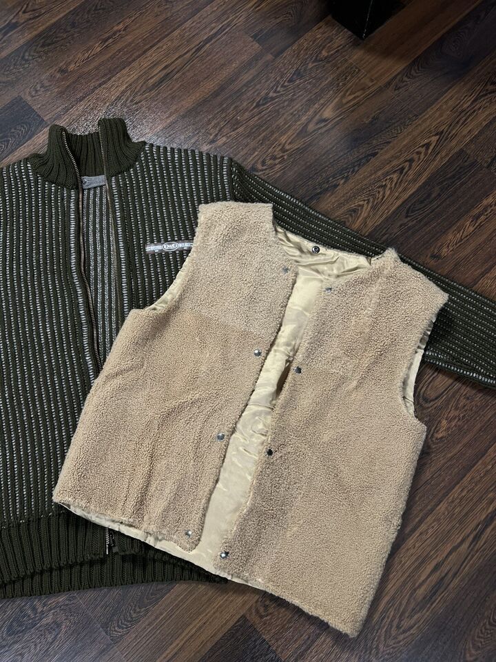Dolce & Gabbana Dolce&Gabbana Cardigan Lining Lamb Fur Brown Size M Size US M / EU 48-50 / 2 - 10 Thumbnail