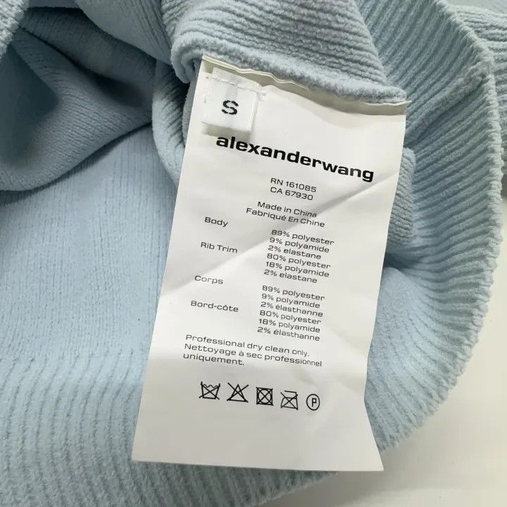 Alexander Wang Alexander Wang Blue Short Sleeve Knit T-Shirt - Size S / US 4 / IT 40 - 6 Thumbnail