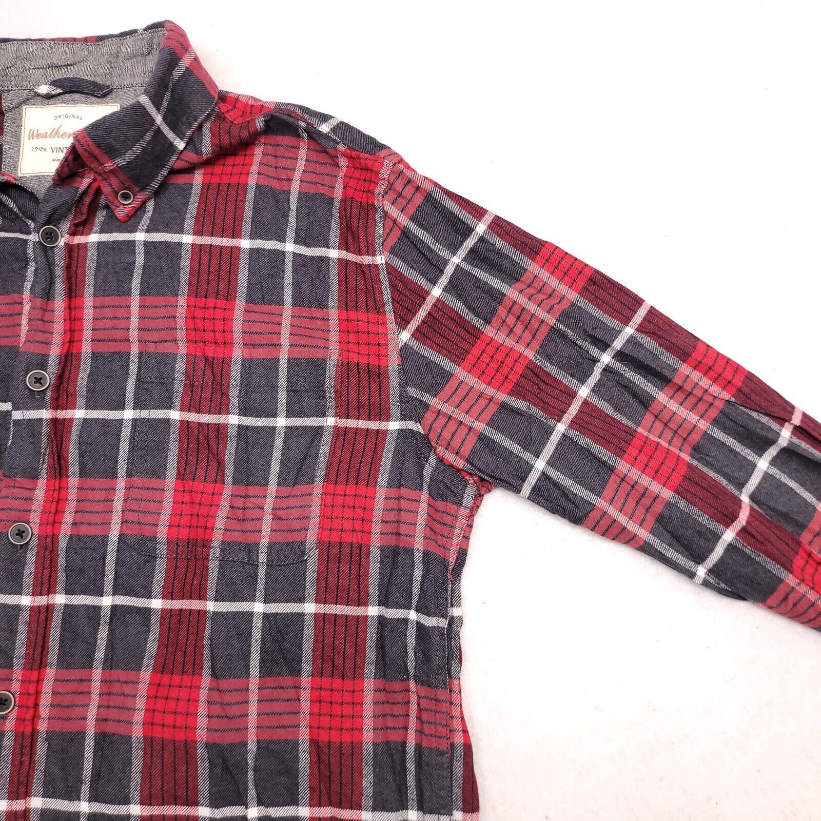 Weatherproof Weatherproof Tartan Flannel Shirt Mens Size Medium M Red Size US M / EU 48-50 / 2 - 5 Thumbnail