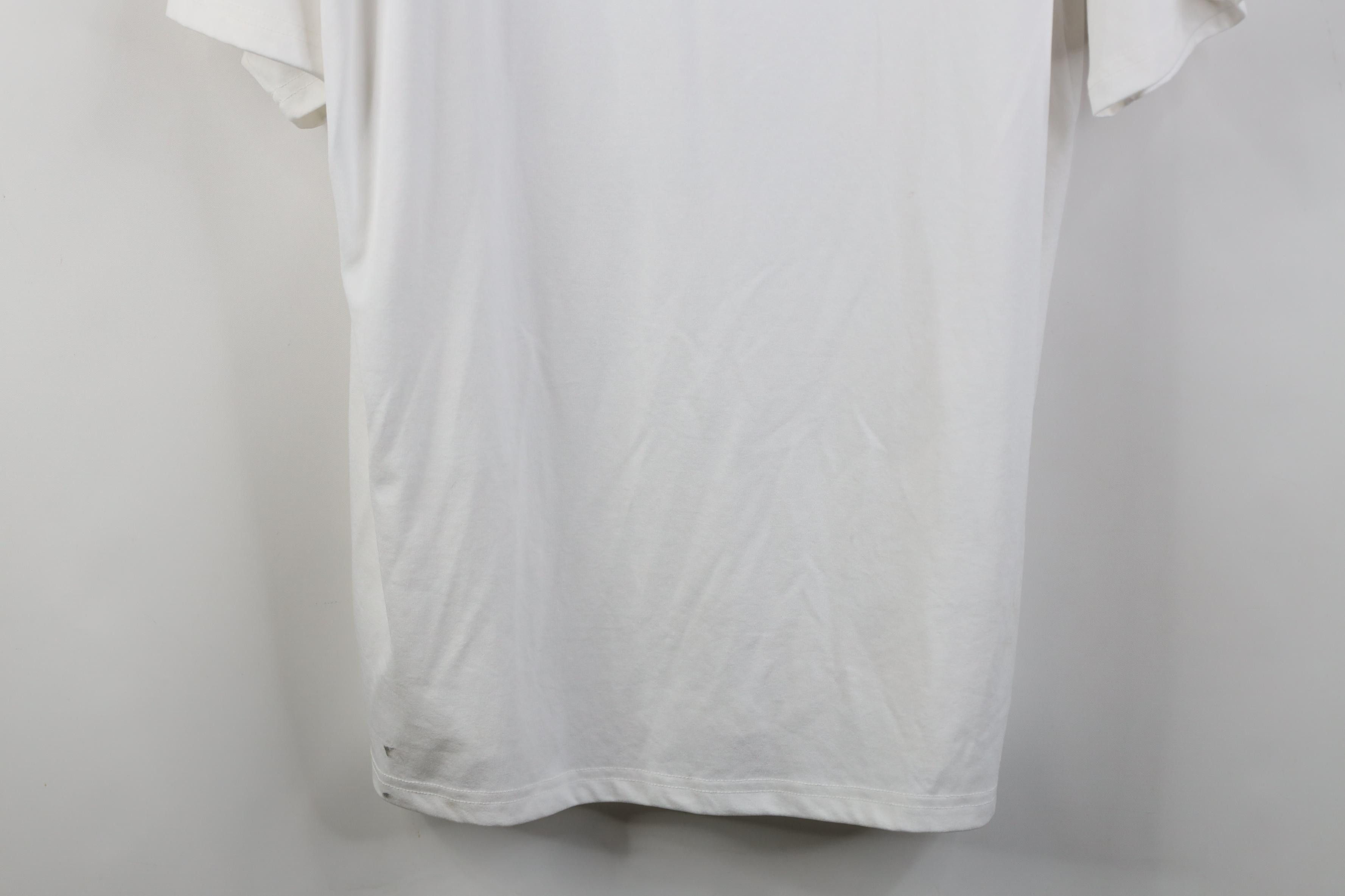 Nike Vintage Y2K Nike Mini Swoosh Knit Short Sleeve T-Shirt White Size US L / EU 52-54 / 3 - 3 Thumbnail